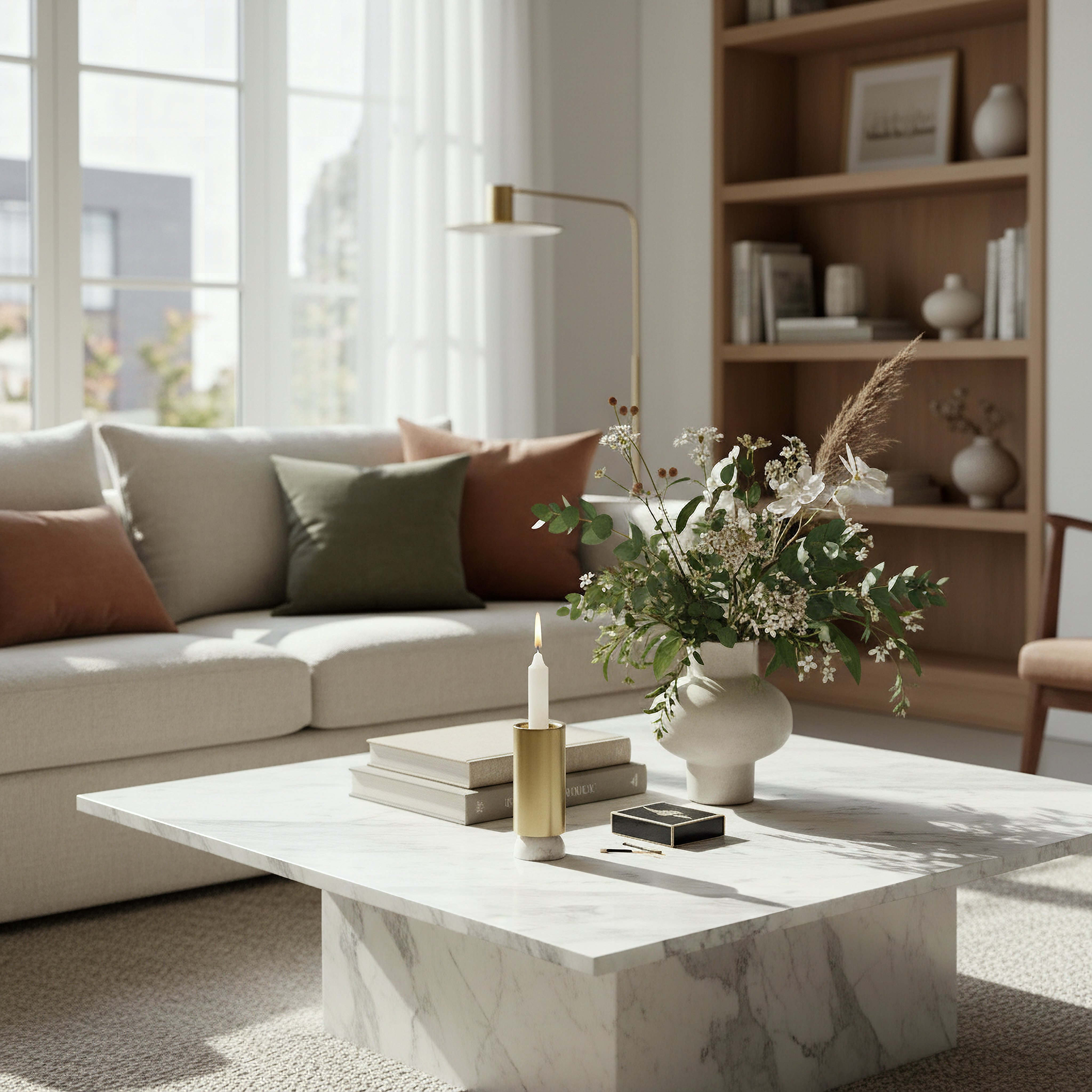 Casa Vero Decorative Pillar Candleholder - 10x10x26 cm-hbxlivingroom-decorandaccessories-candleholders-image-4