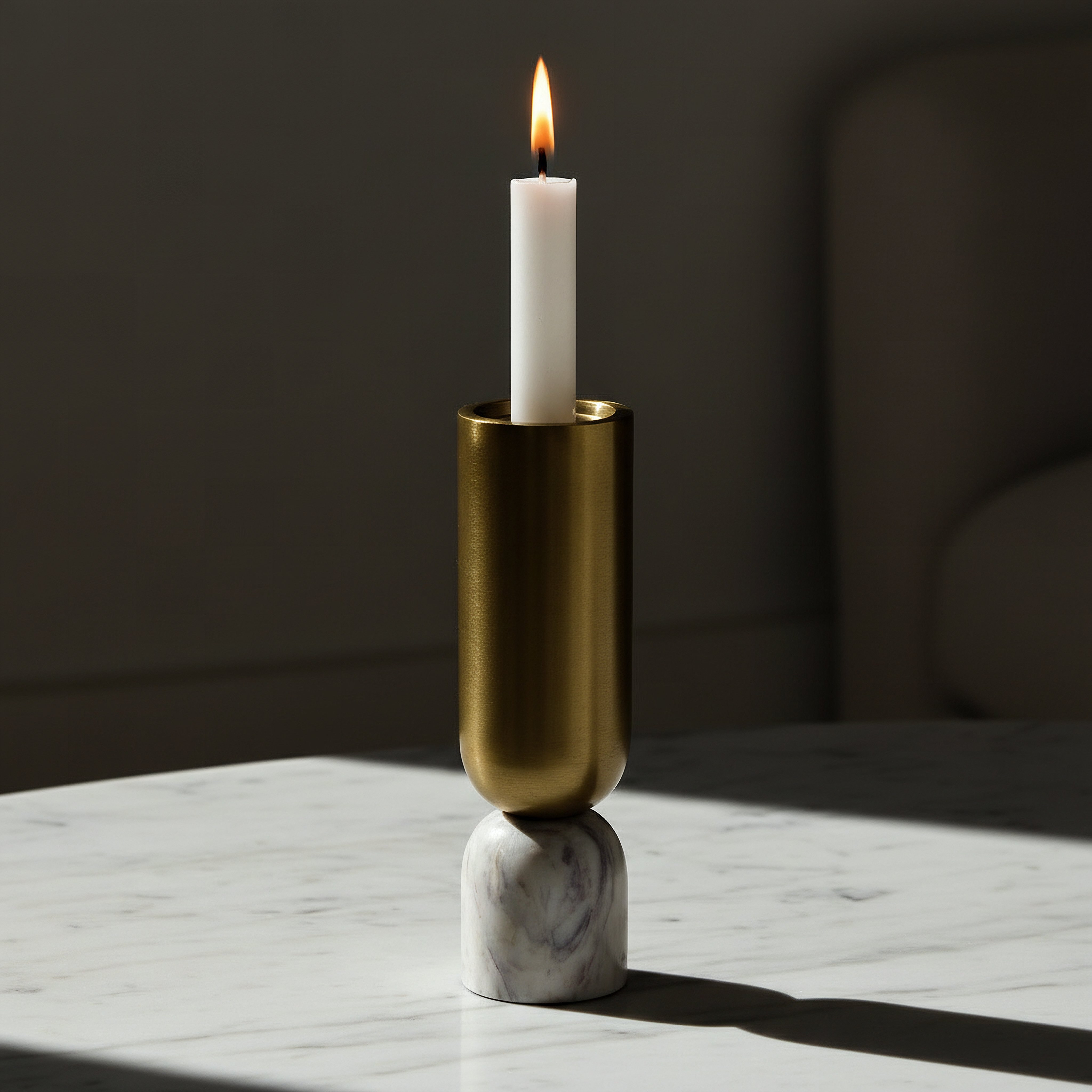 Casa Vero Decorative Pillar Candleholder - 10x10x35 cm-hbxlivingroom-decorandaccessories-candleholders-image-2