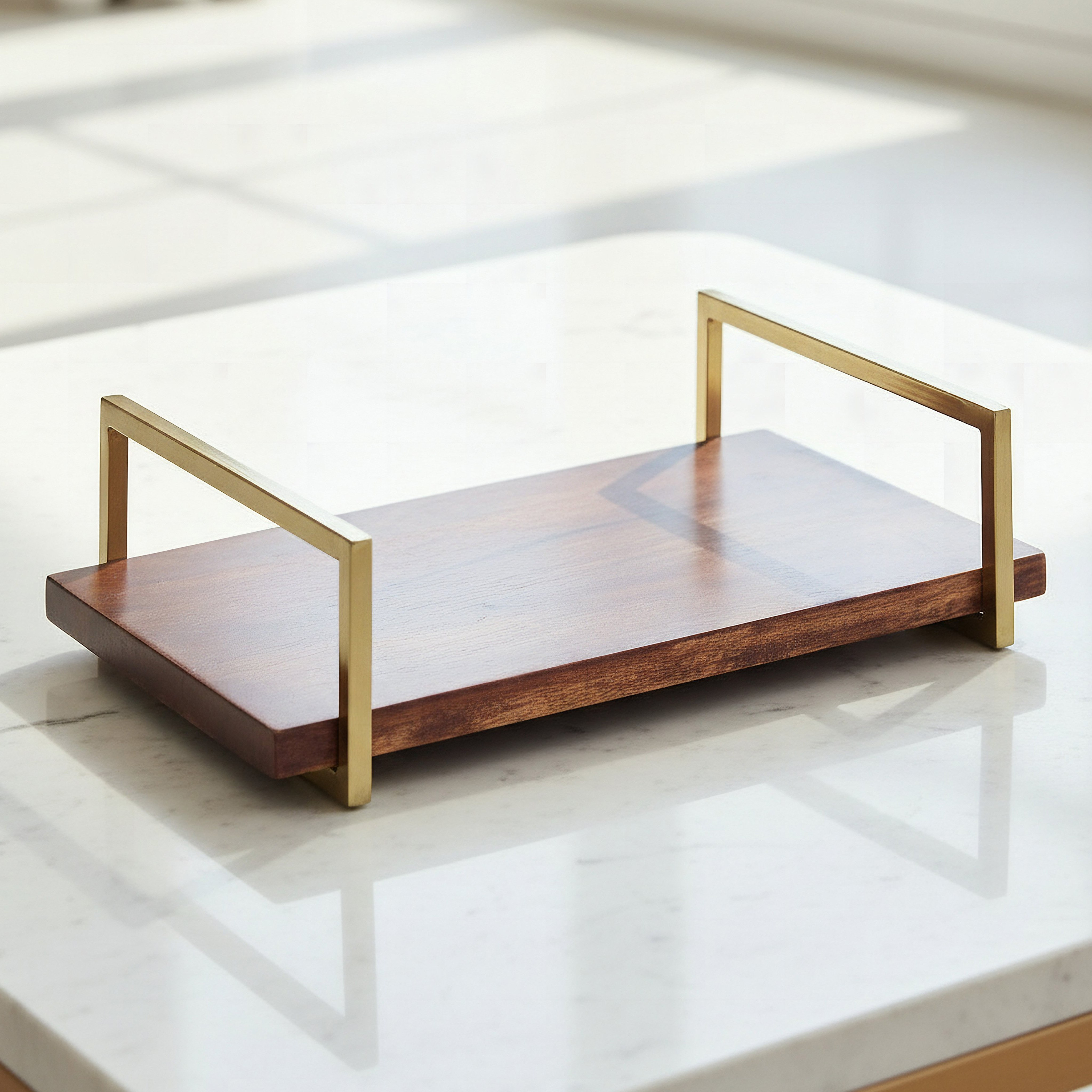 Casa Vero Decorative Tray with Handle - 35x23x9 cm-hbxhomeware-hbxdecorandfurnishings-image-1