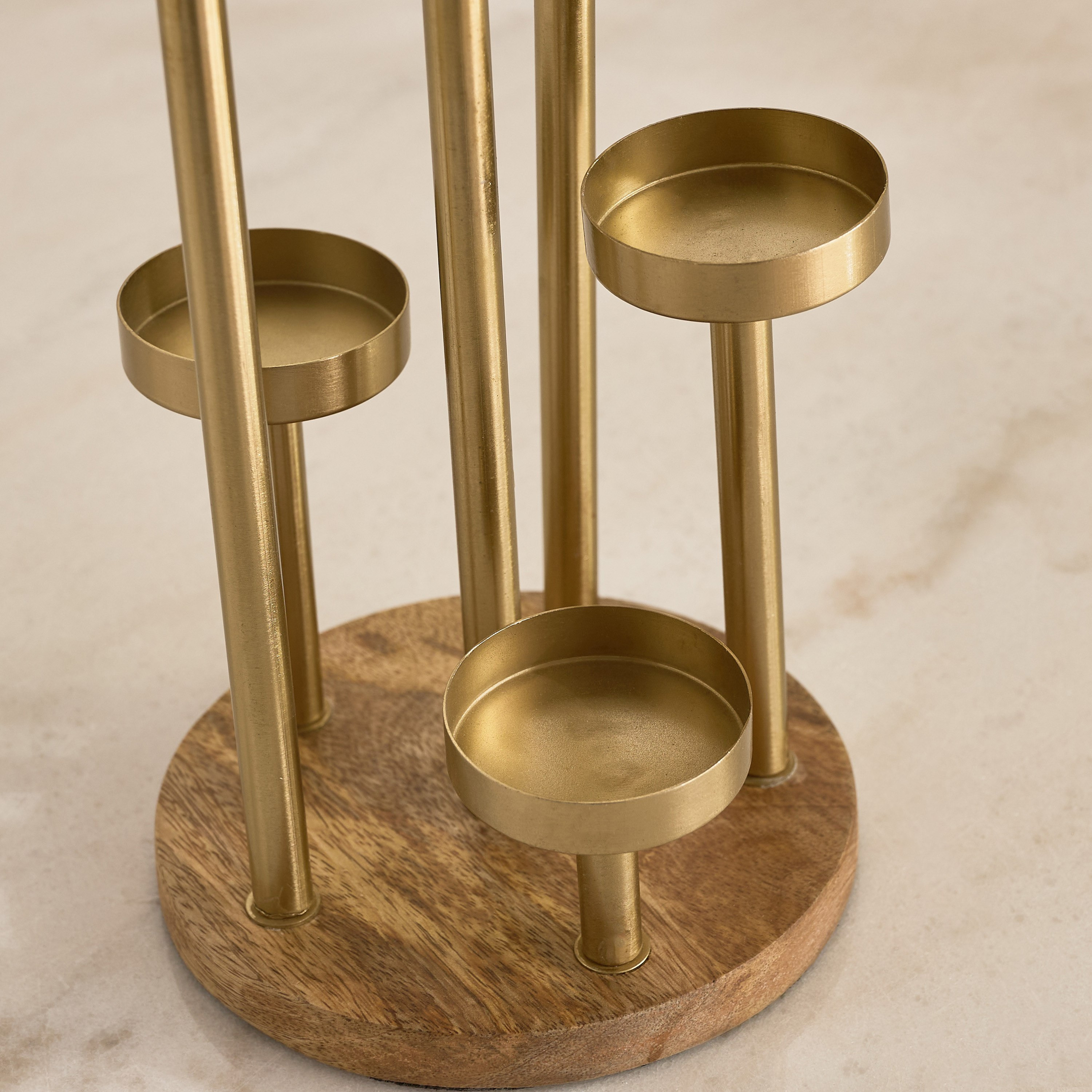 Casa Vero Decorative Pillar Candle Stand - 15.5x15.5x34 cm-hbxlivingroom-decorandaccessories-candleholders-image-8