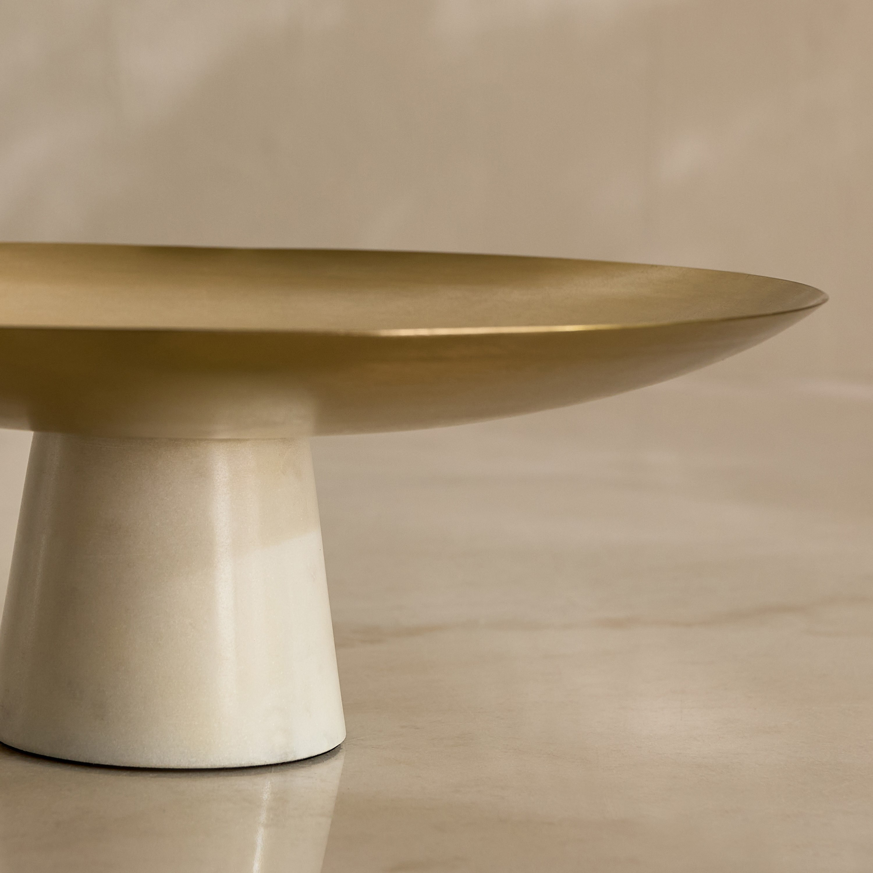 Casa Vero Decorative Footed Tray with Marble Base - 28x28x10 cm-hbxhomeware-hbxdecorandfurnishings-image-7