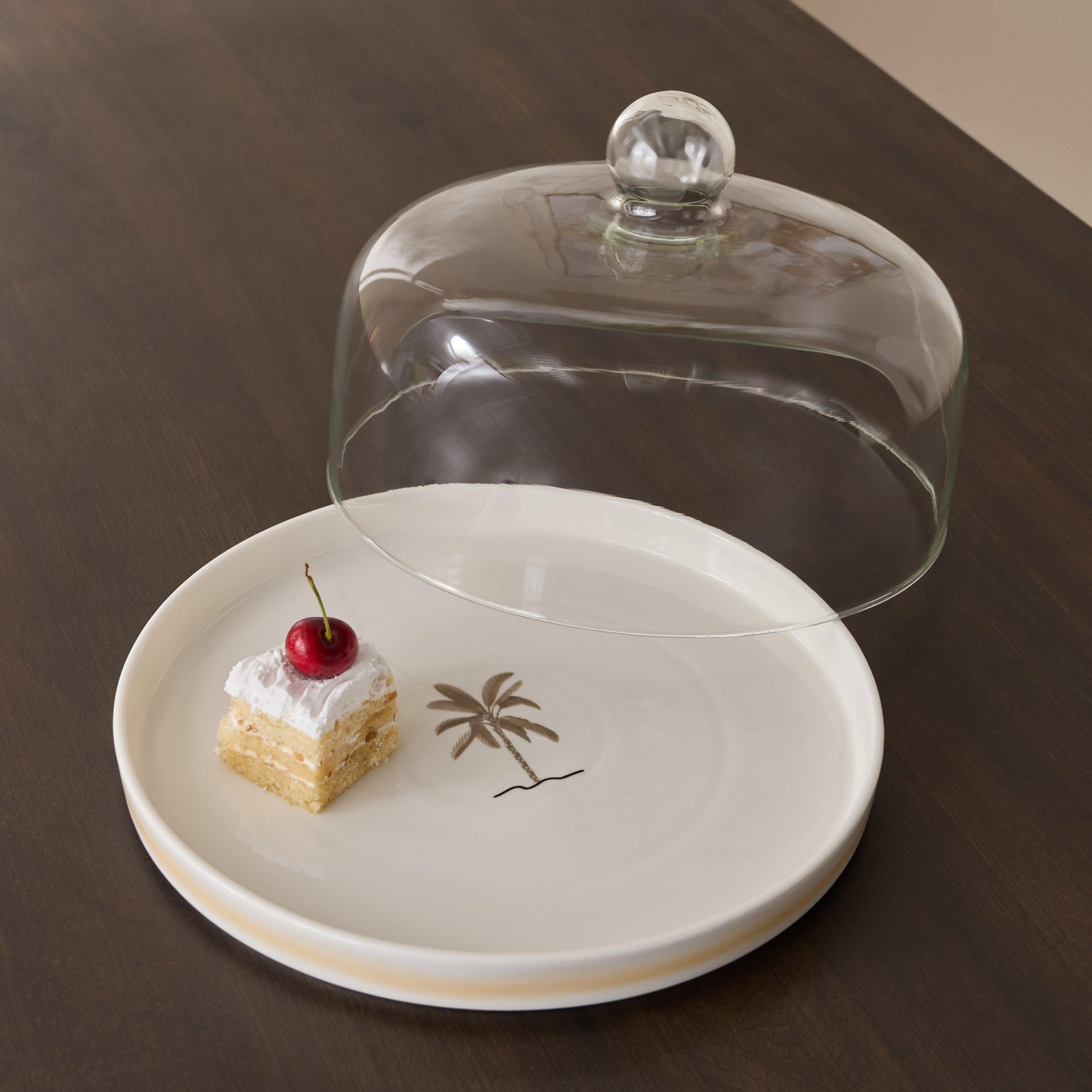 صحن كيك بغطاء قبة من صحارا - 32 سم-hbxdecorandfurnishings-tabletop-serveware-image-2