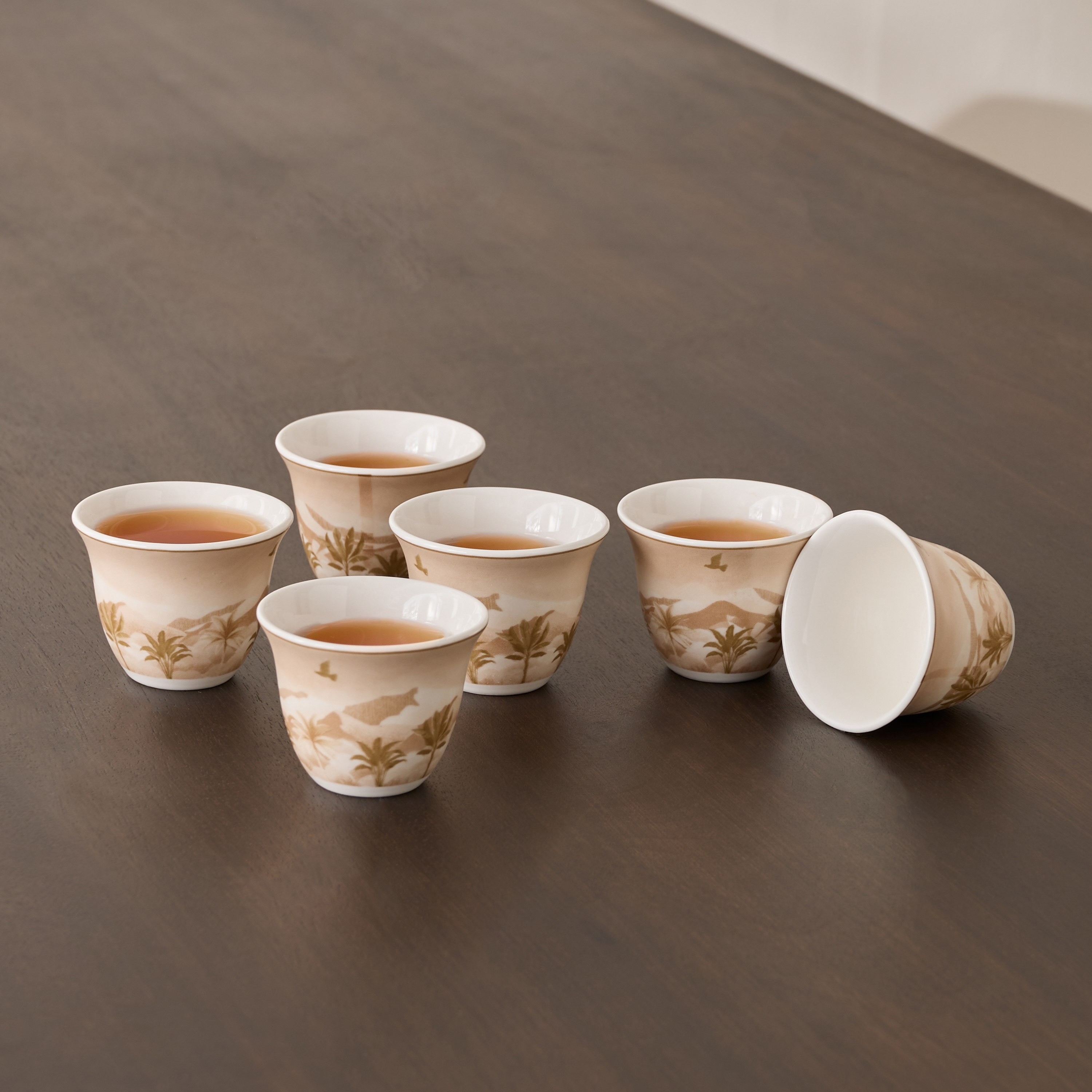 Sahra 6-Piece Kahwa Cup Set - 80 ml-hbxhomeware-diningandtabletop-coffeeandteasets-image-1