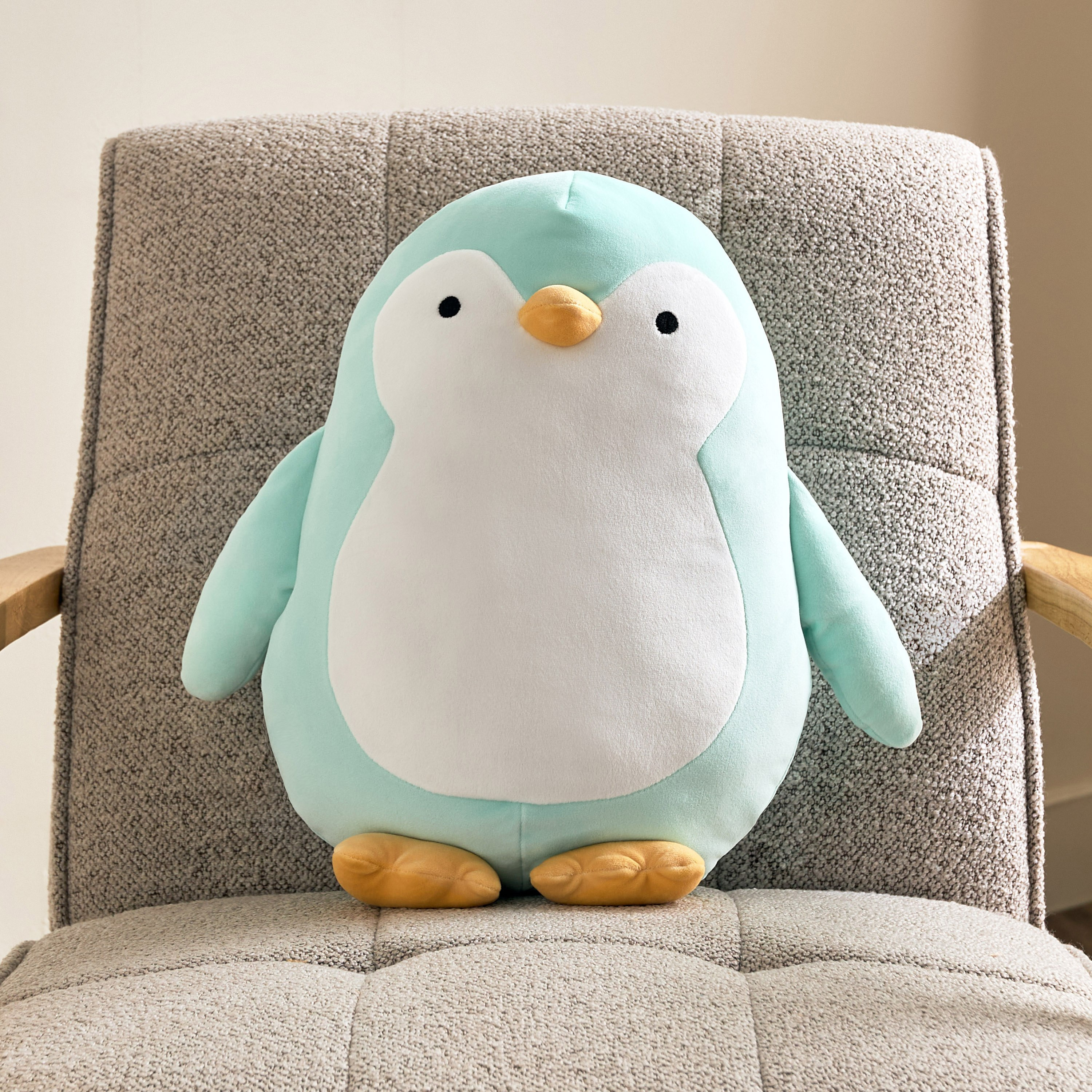 Centaur Baby Penguin Shaped Cushion - 35x42x17 cm-hbxbedroom-bedding-cushionsandcovers-filledcushions-image-5