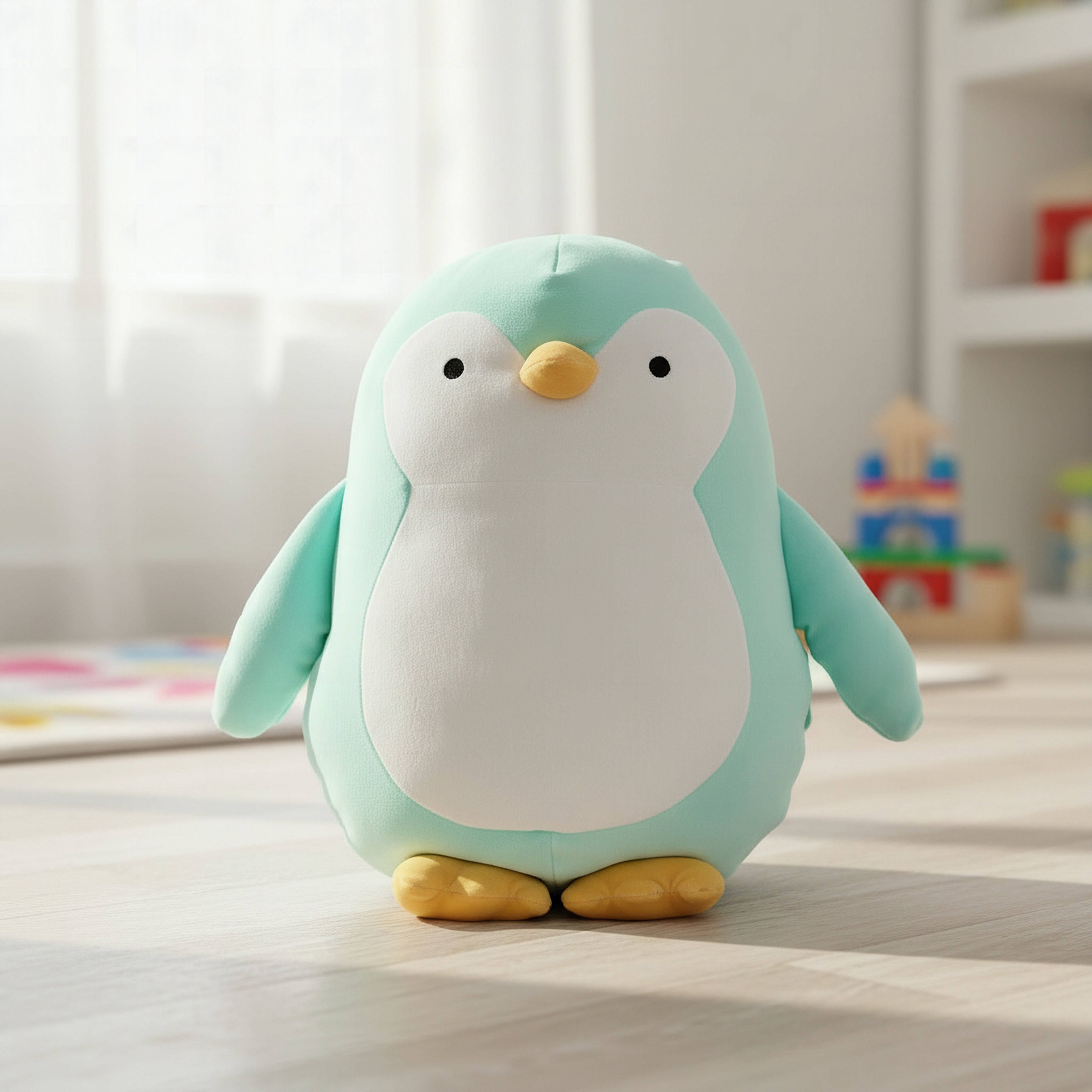 Centaur Baby Penguin Shaped Cushion - 35x42x17 cm-hbxbedroom-bedding-cushionsandcovers-filledcushions-image-1