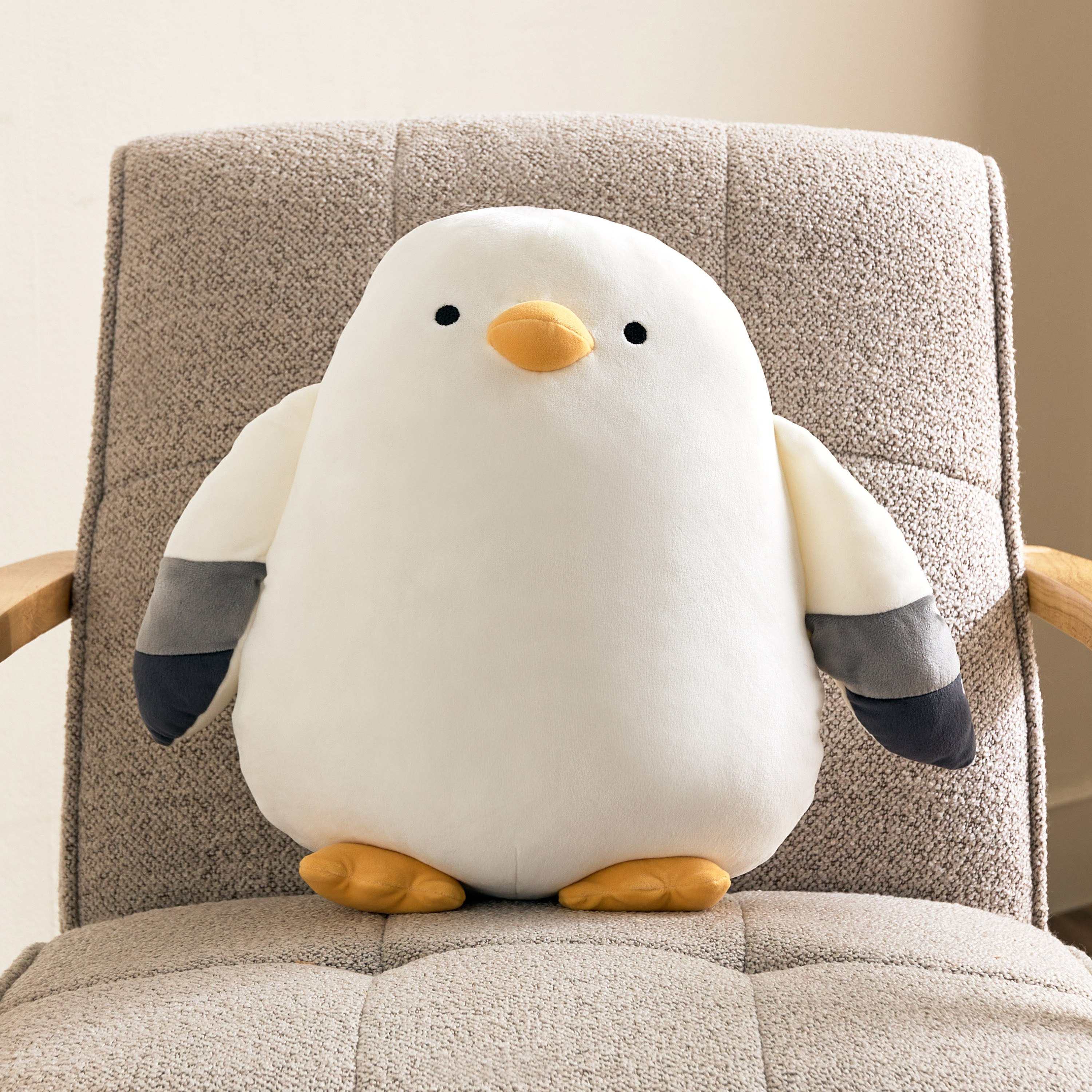 Centaur Penguin Shaped Cushion - 40x42x16 cm-hbxdecorandfurnishings-homefurnishings-cushionsandcovers-filledcushions-image-5