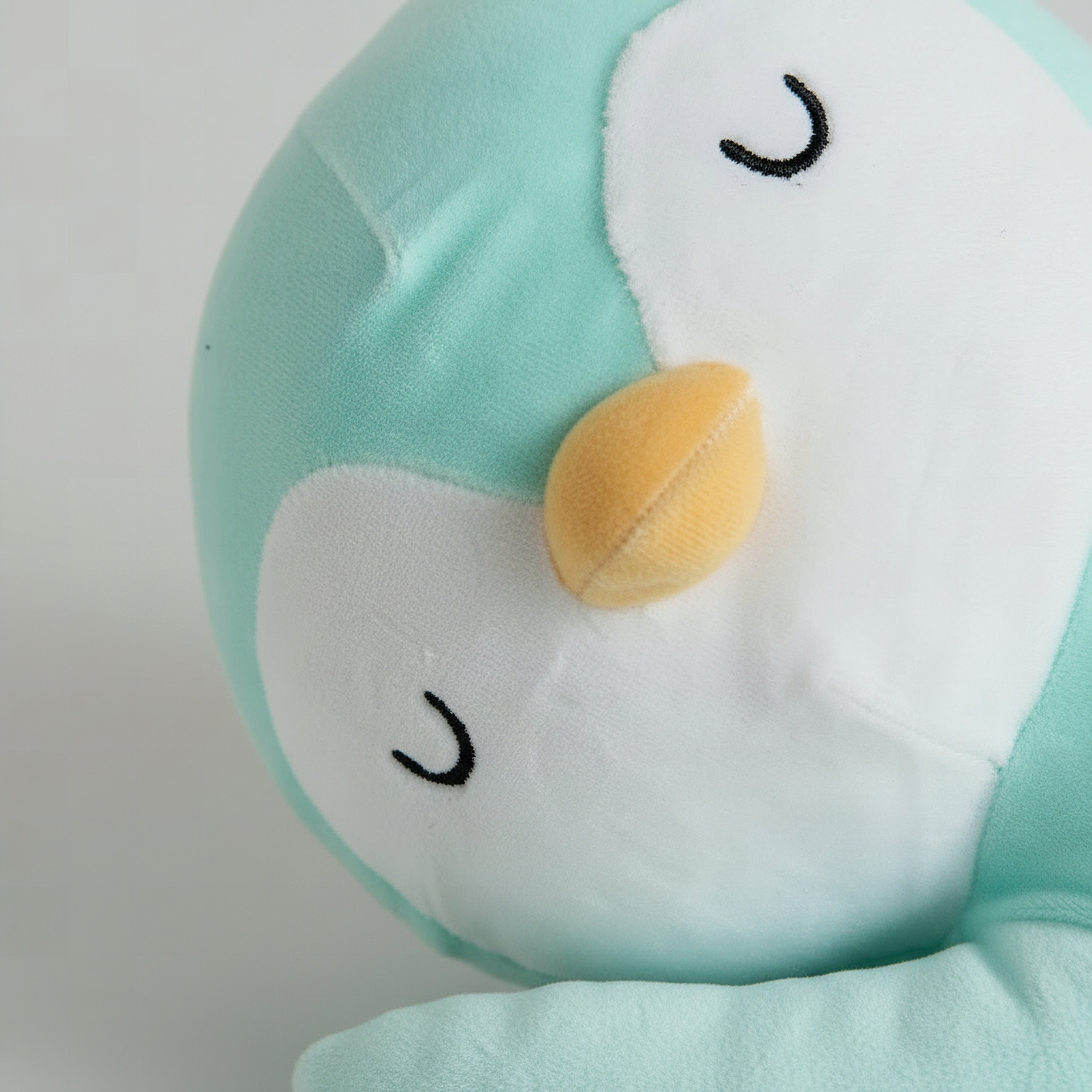 Centaur Sleeping Baby Penguin Shaped Cushion - 19x43x18 cm-hbxbedroom-bedding-cushionsandcovers-filledcushions-image-3