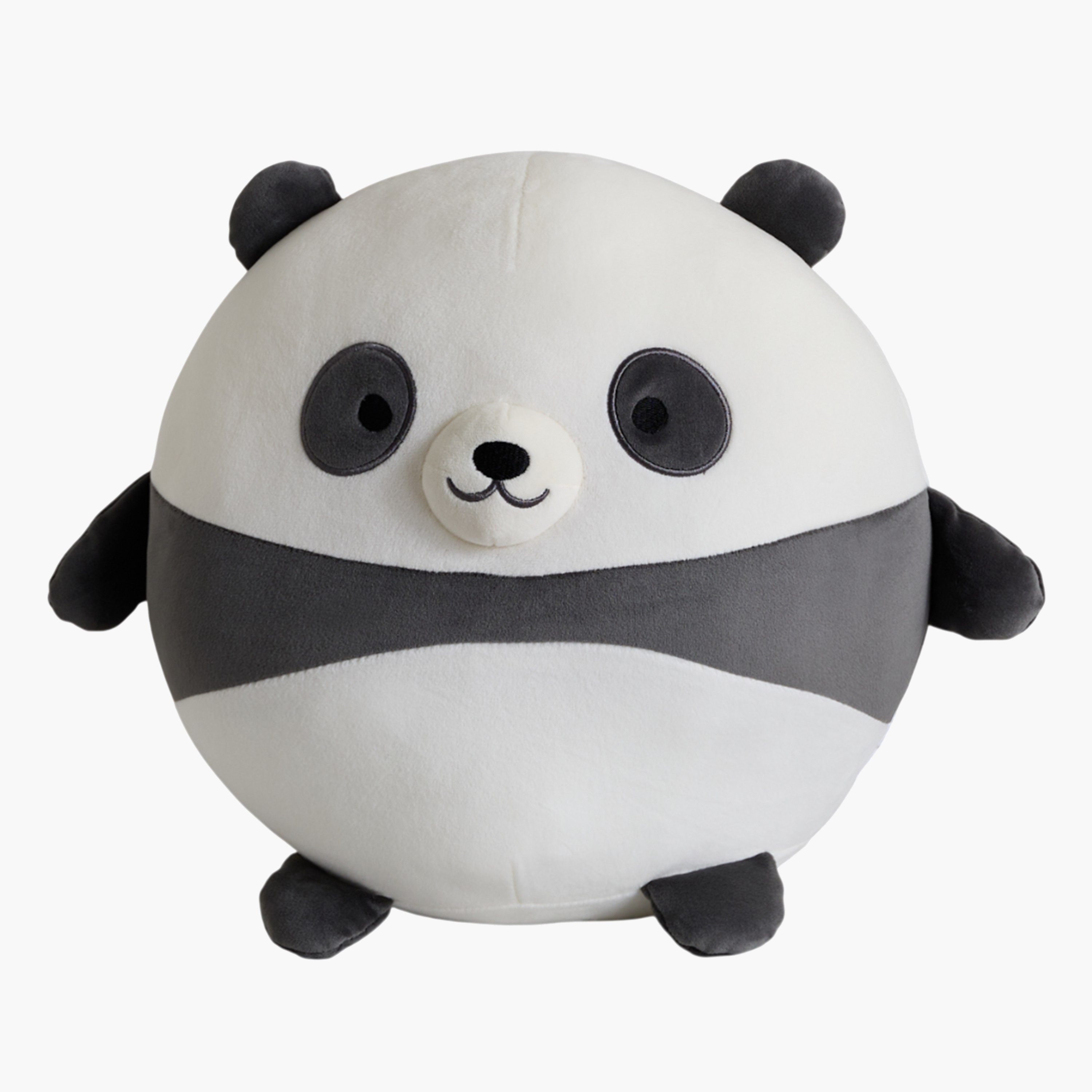 Centaur Round Panda Shaped Cushion - 34x29x26 cm-hbxbedroom-bedding-cushionsandcovers-filledcushions-image-8