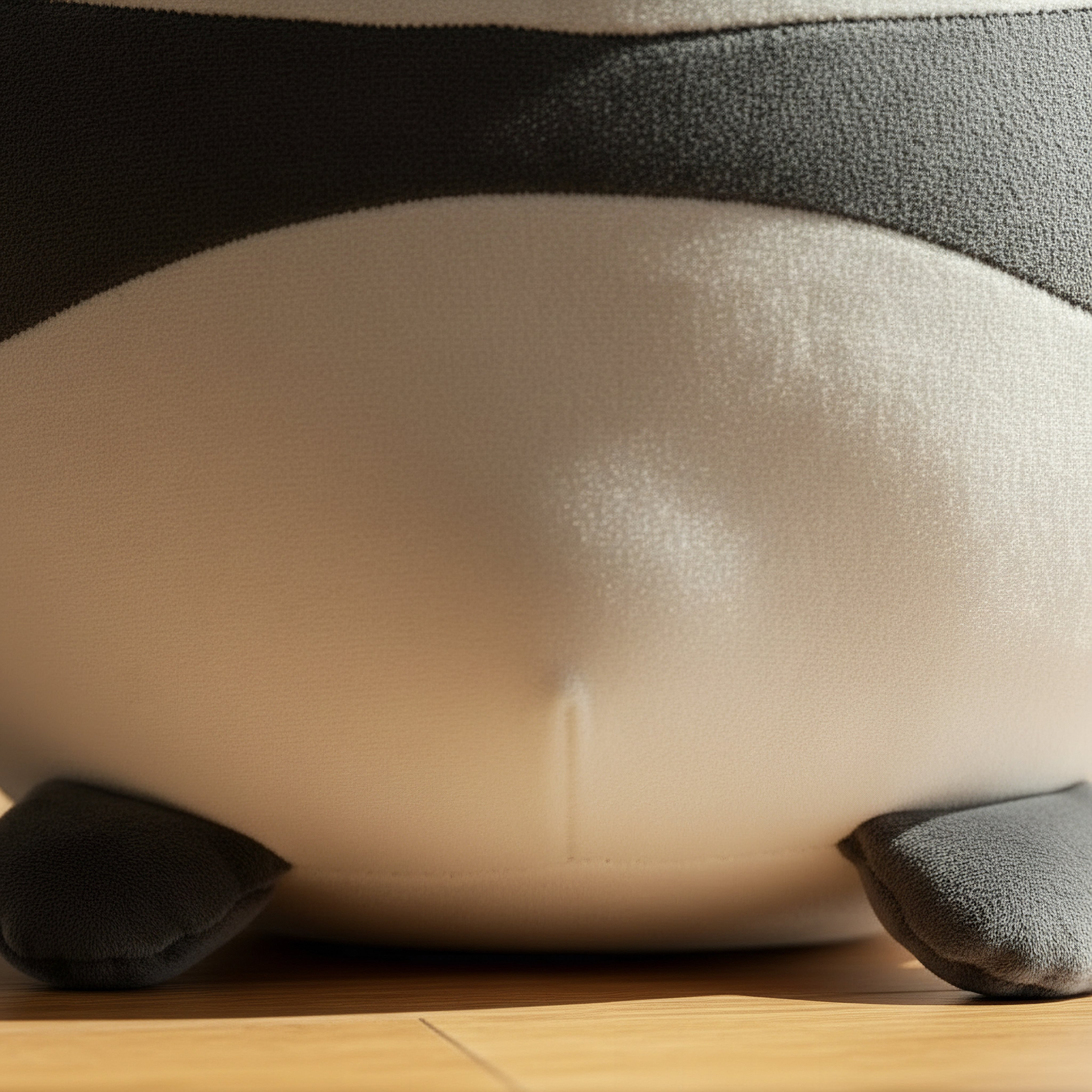 Centaur Round Panda Shaped Cushion - 34x29x26 cm-hbxbedroom-bedding-cushionsandcovers-filledcushions-image-2