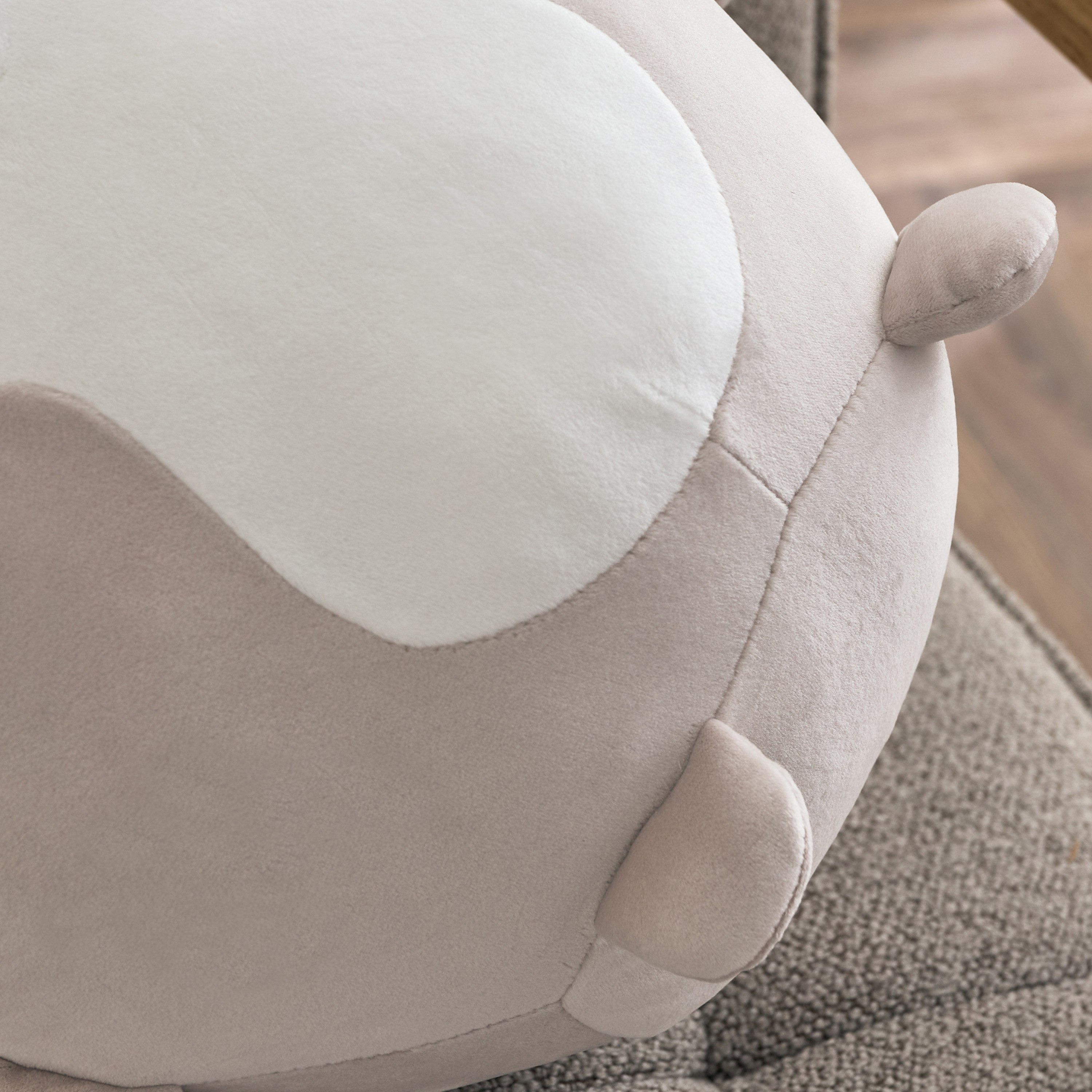 Centaur Round Otter Shaped Cushion - 37x27x26 cm-hbxbedroom-bedding-cushionsandcovers-filledcushions-image-7