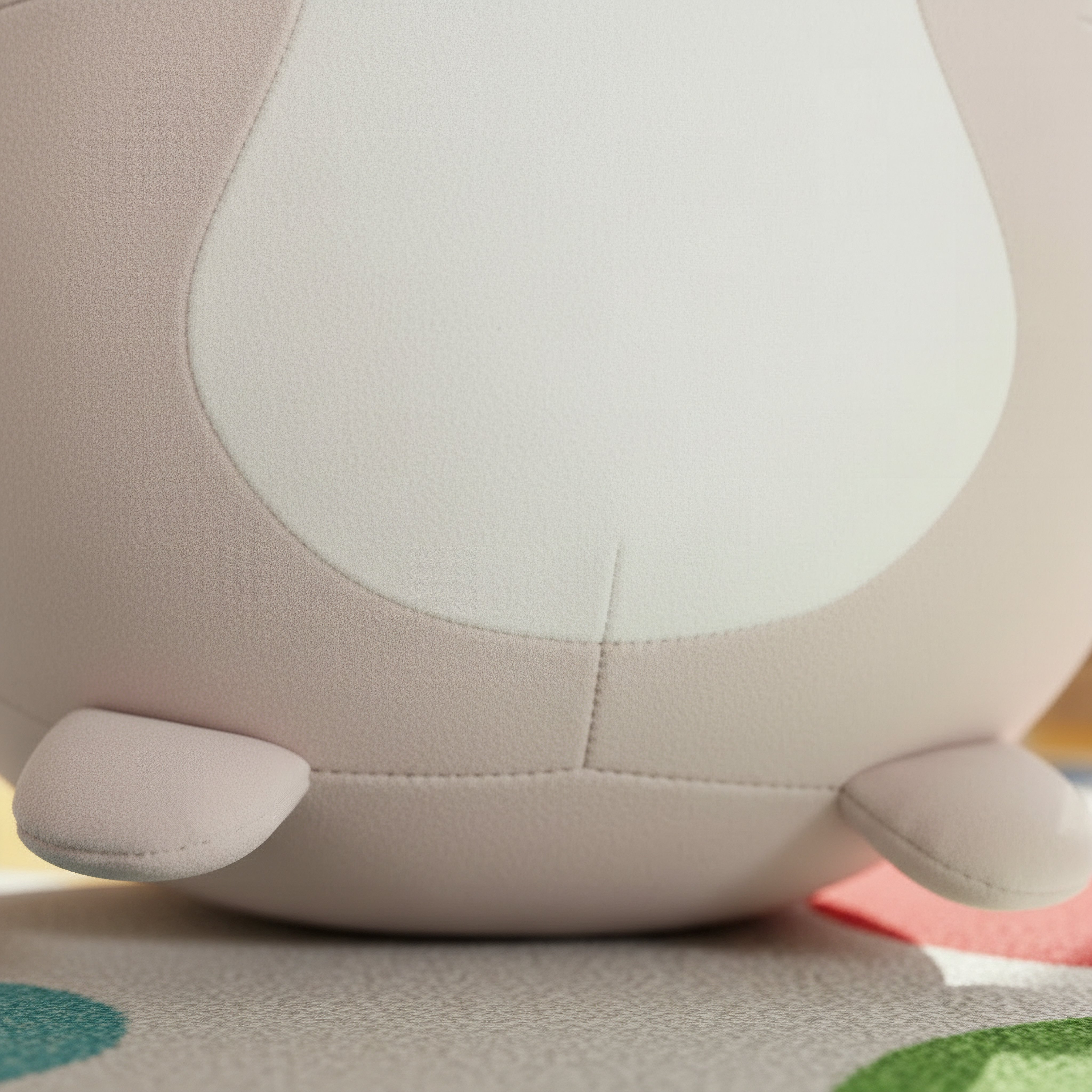 Centaur Round Otter Shaped Cushion - 37x27x26 cm-hbxbedroom-bedding-cushionsandcovers-filledcushions-image-2