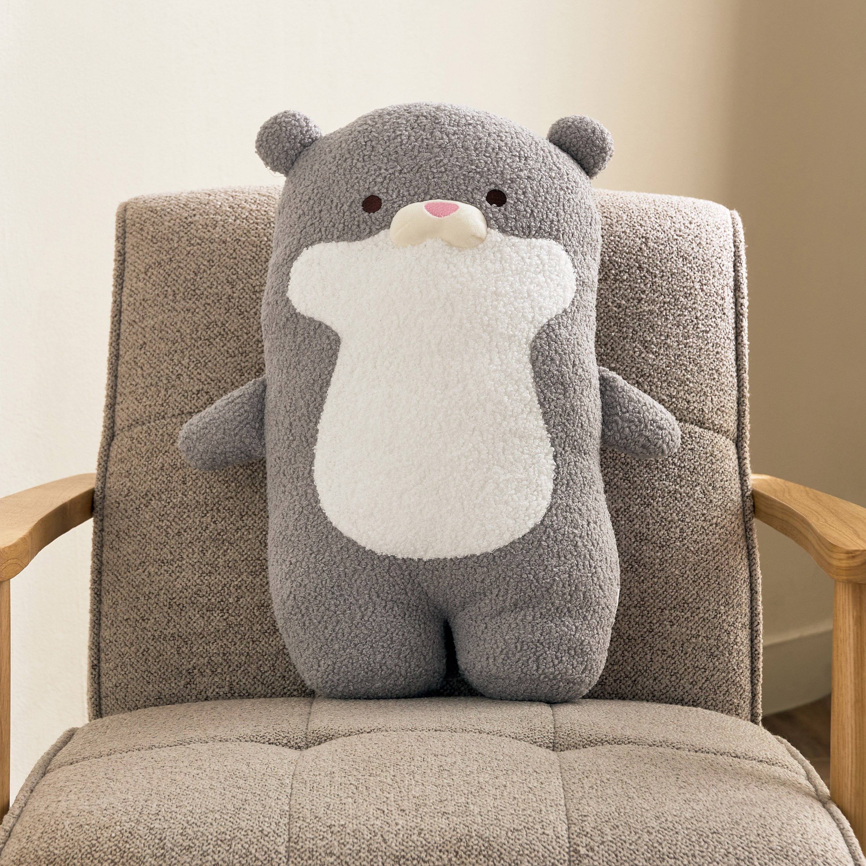 Centaur Otter Shaped Cushion - 40x45x18cm-hbxbedroom-bedding-cushionsandcovers-filledcushions-image-5