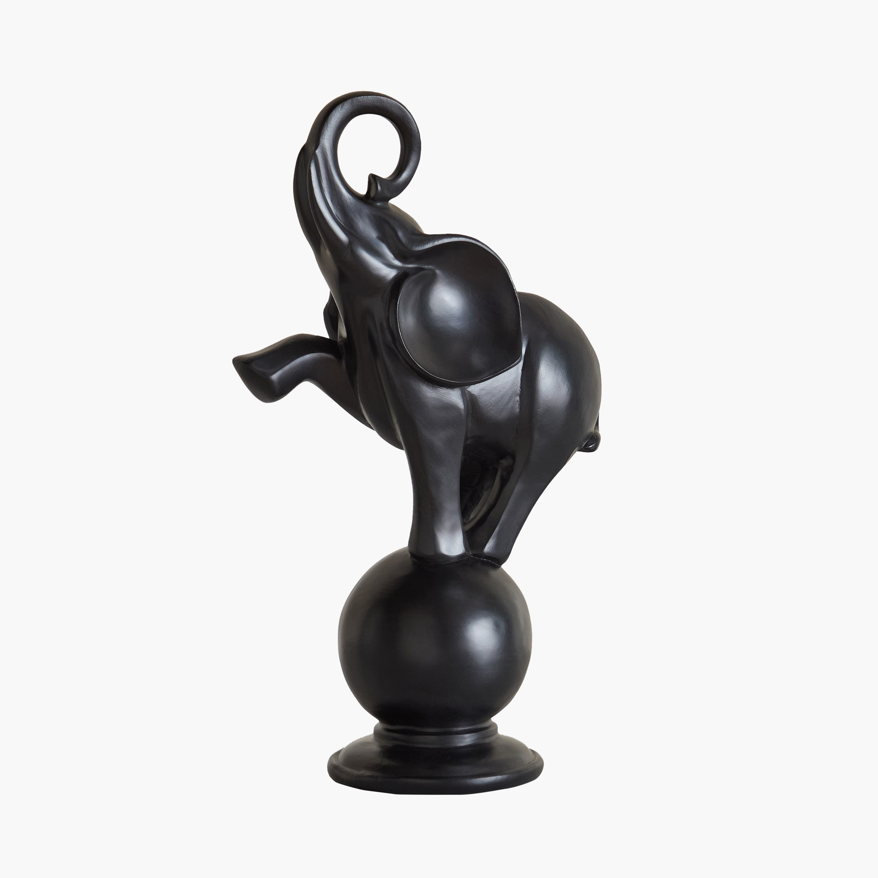 قطعة ديكور بولي ريزين فيل على كرة من رين قصيدة - 15x8.8x26.2-hbxhomeware-homedecor-figurinesandornaments-image-9
