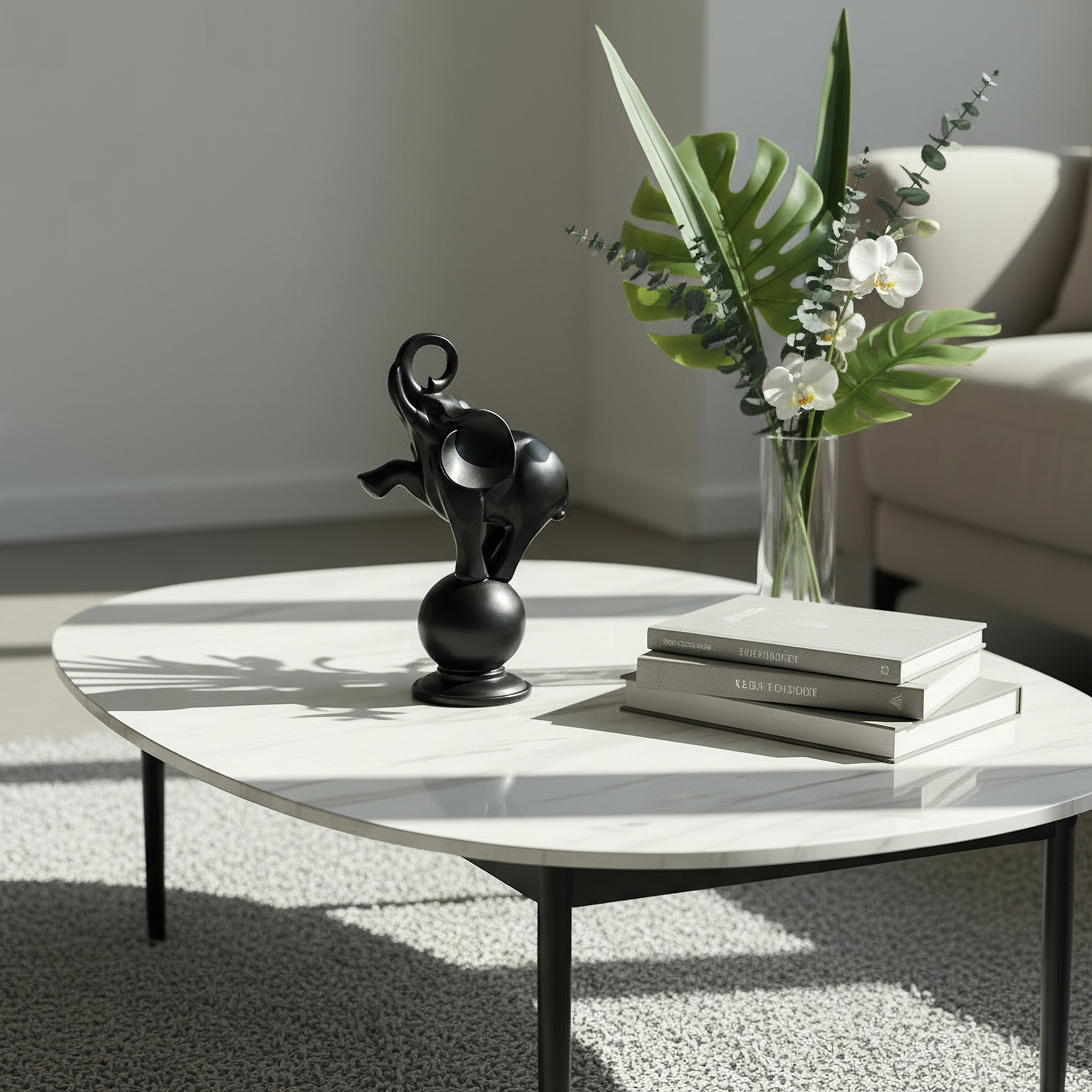 قطعة ديكور بولي ريزين فيل على كرة من رين قصيدة - 15x8.8x26.2-hbxhomeware-homedecor-figurinesandornaments-image-4