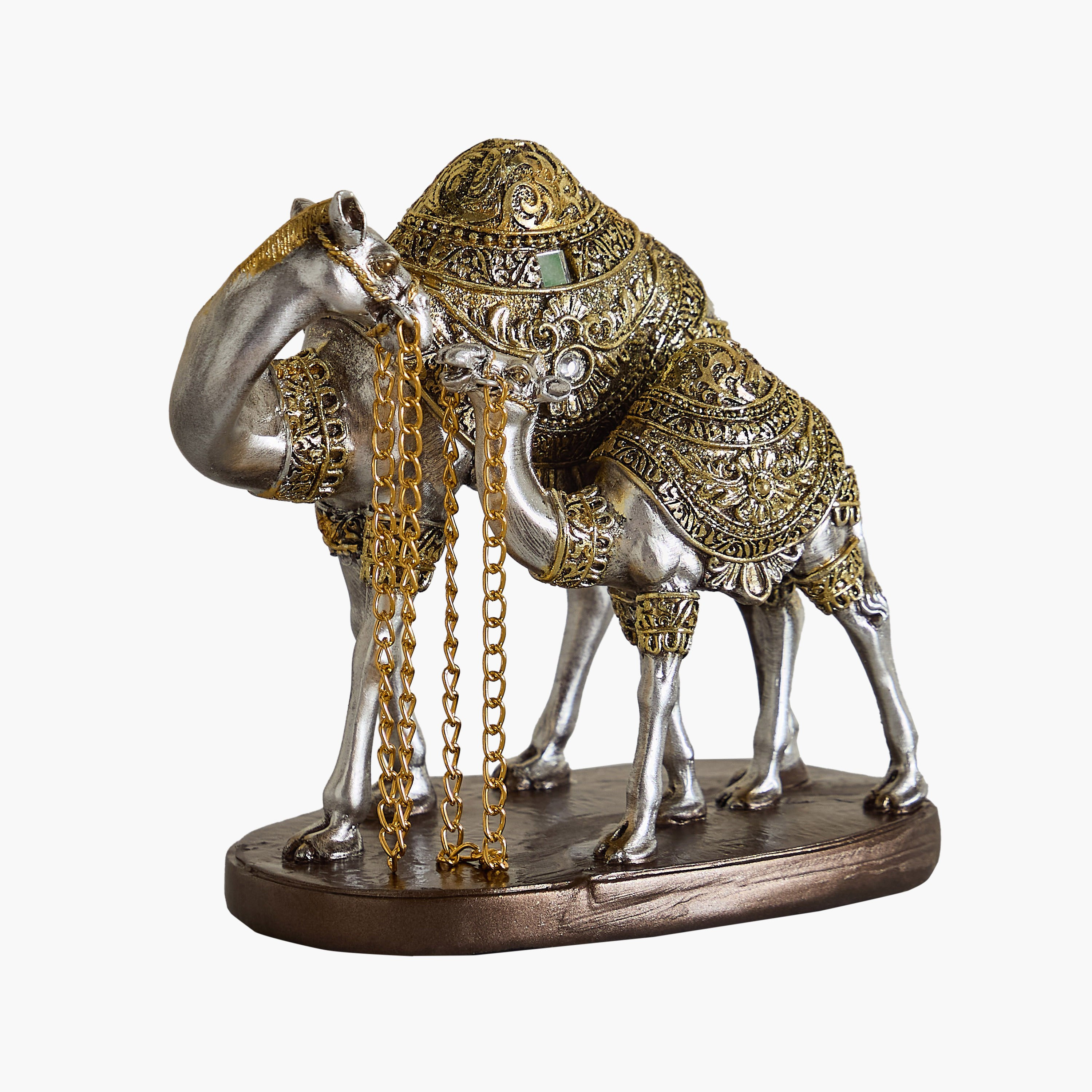 Wren Qusida Polyresin Camel with Calf Figurine - 18x11x11 cm-hbxhomeware-homedecor-figurinesandornaments-image-9
