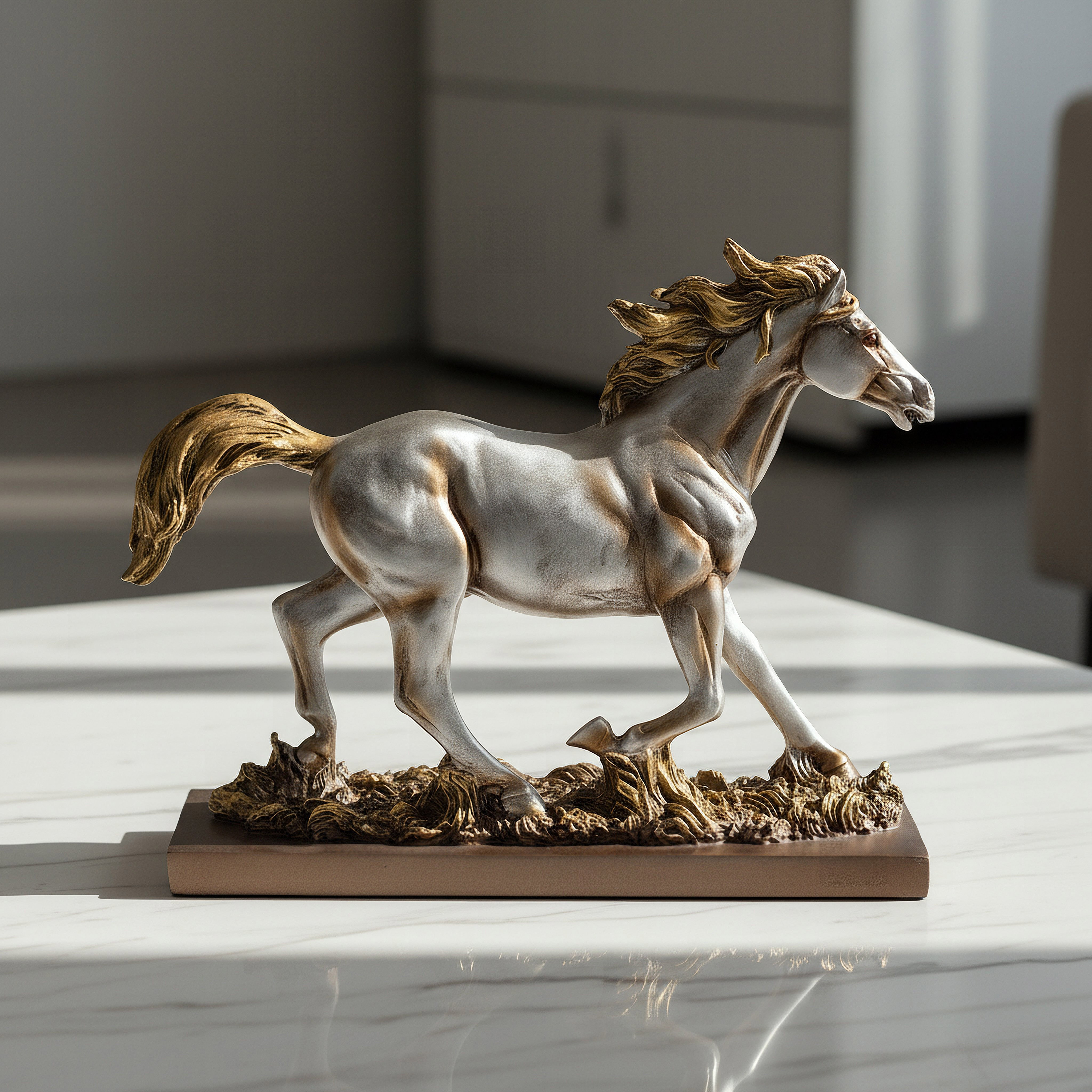 تمثال حصان واقف بوليريسين من رين قصيدة – 26.8×8×22.8 سم-hbxhomeware-homedecor-figurinesandornaments-image-1