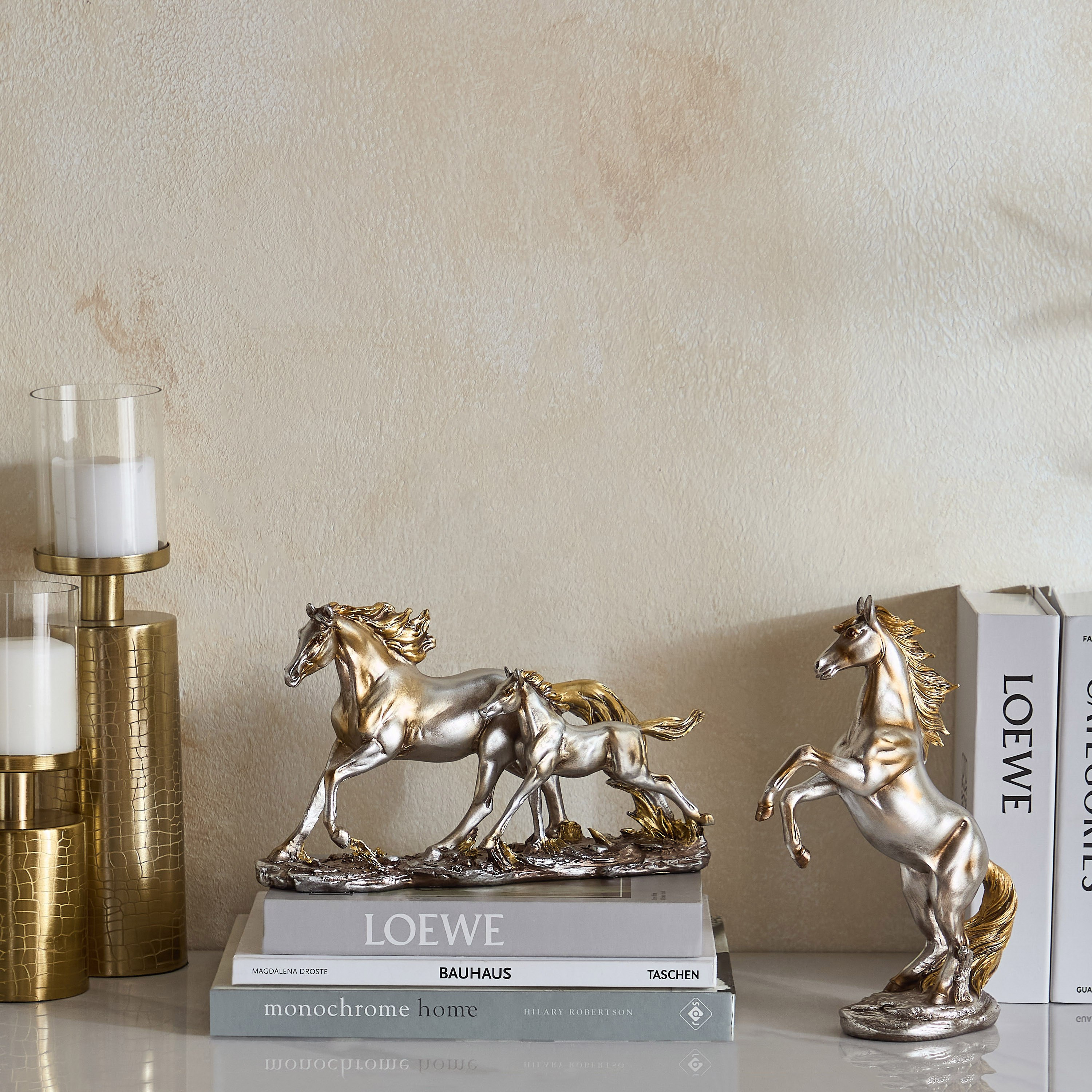 تمثال حصان ومهر بوليريسين من رين قصيدة – 26.5×7.5×17 سم-hbxhomeware-homedecor-figurinesandornaments-image-8