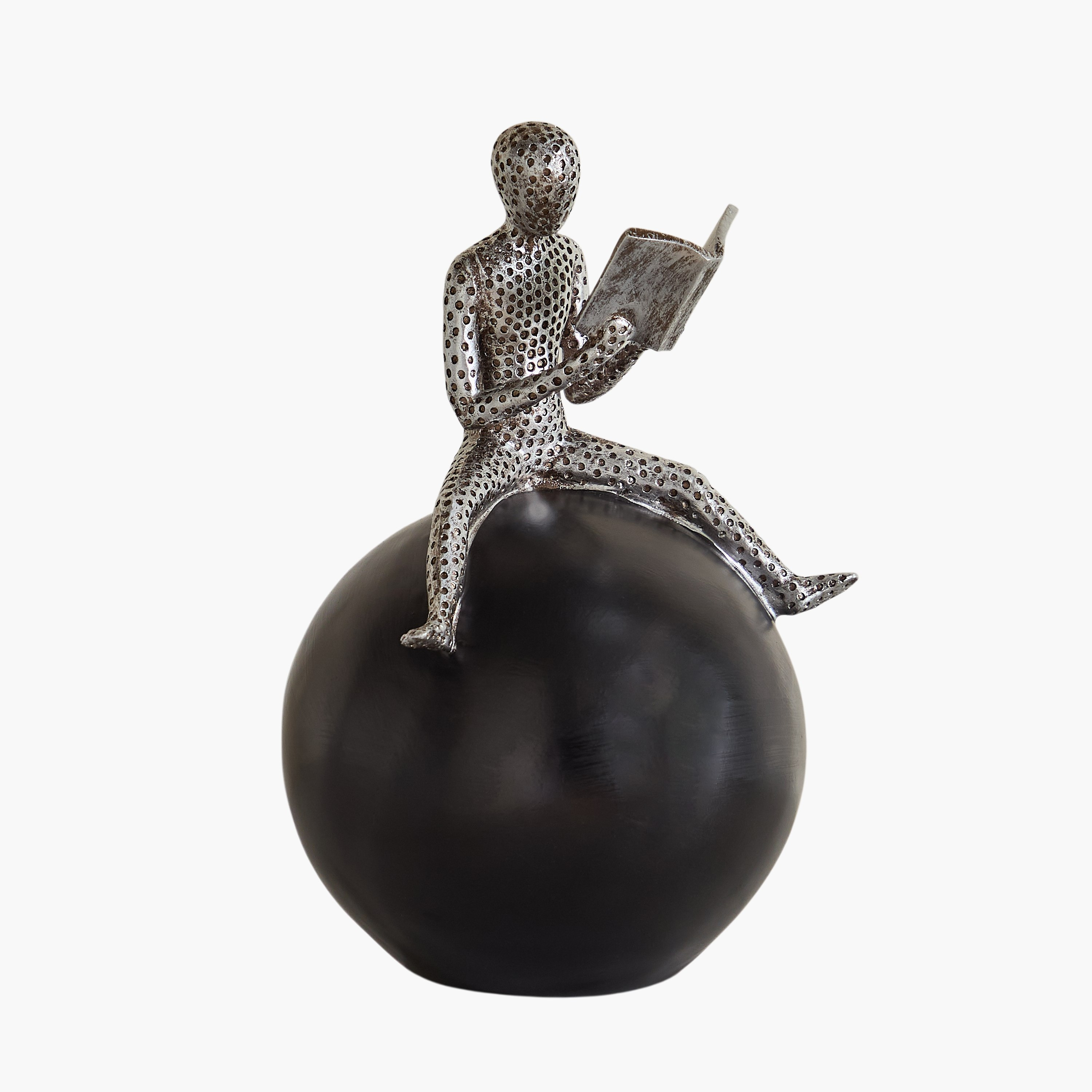 تمثال قارئ على كرة بوليسترين من رين آبي - 15x14.8x24.3 سم-hbxhomeware-homedecor-figurinesandornaments-image-5