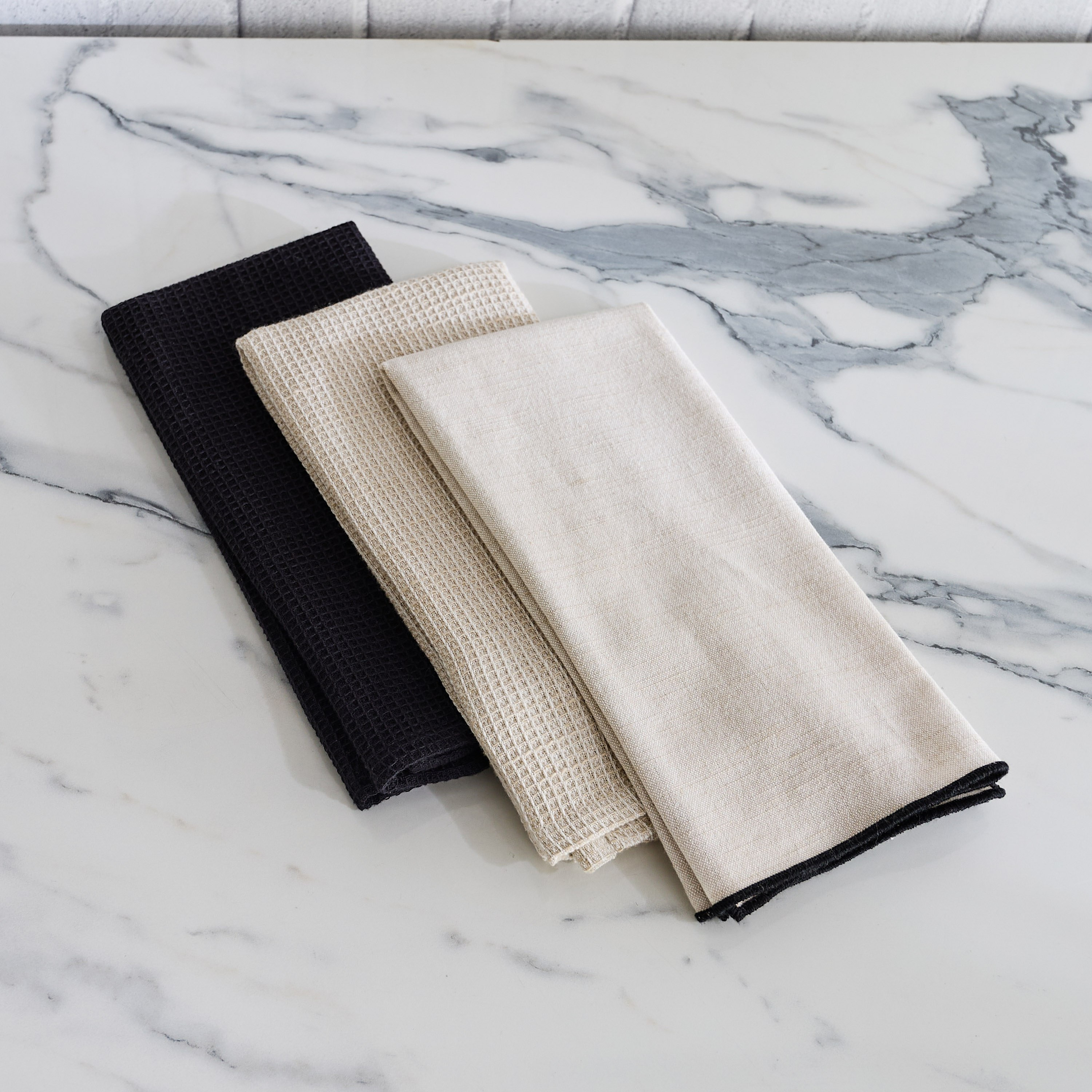 طقم مناشف مطبخ وافل 3 قطع هانا من هارلي - 40x60 سم-hbxhomeware-kitchenware-kitchenlinens-image-2