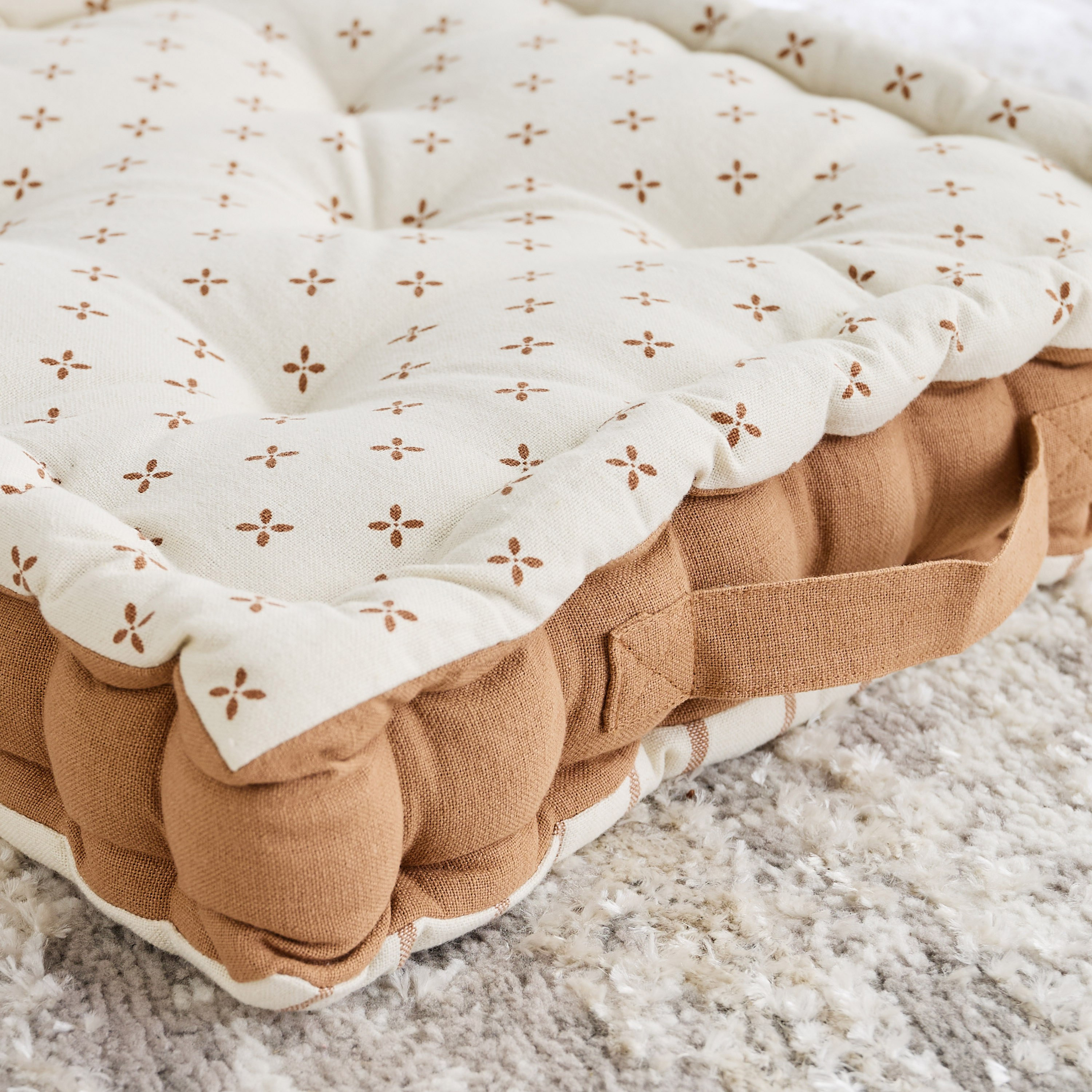 Payton Floral Print Floor Cushion - 40x40x9 cm-hbxhomeware-hbxlivingroom-image-3