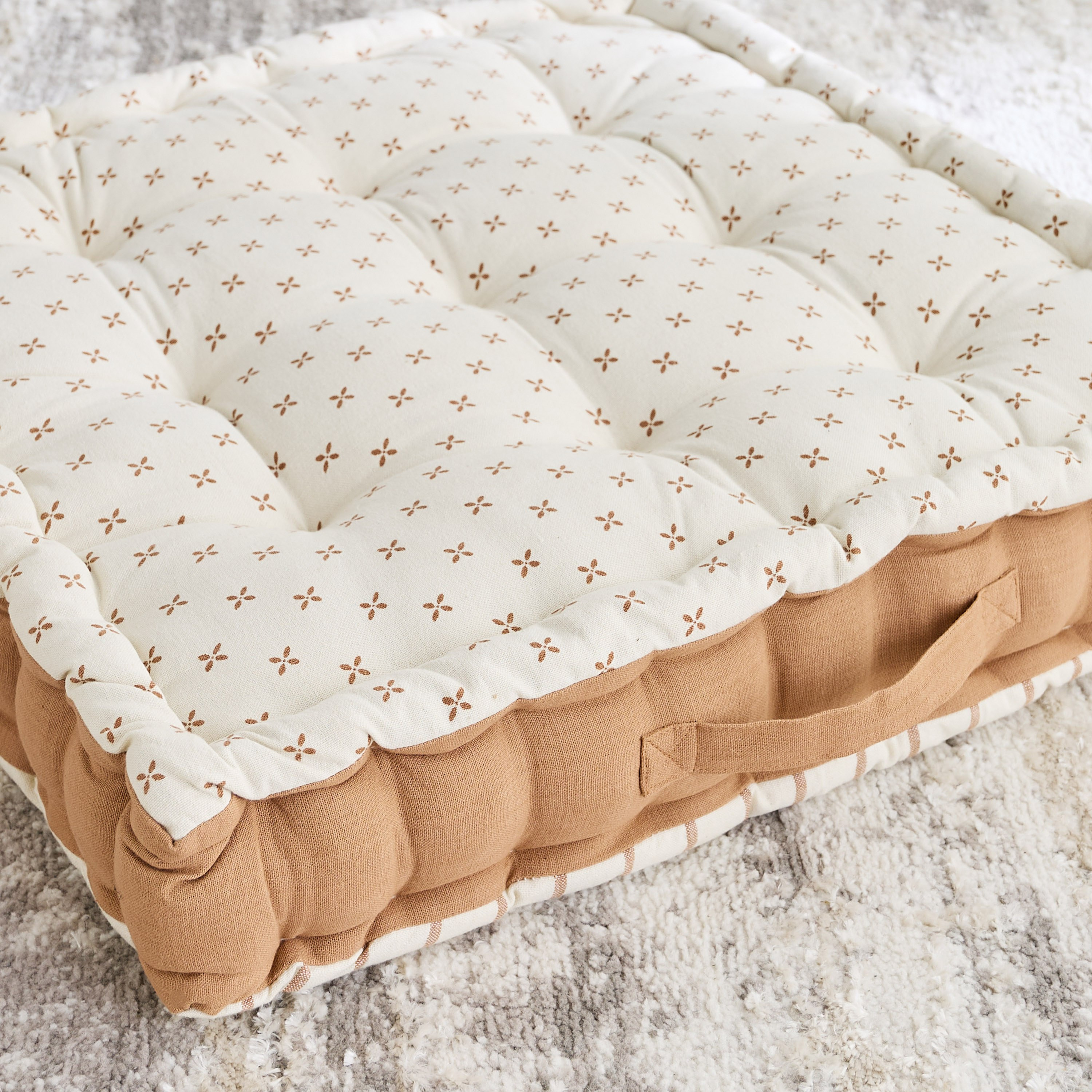 Payton Printed Floral Floor Cushion - 60x60x10 cm-hbxhomeware-hbxlivingroom-image-3