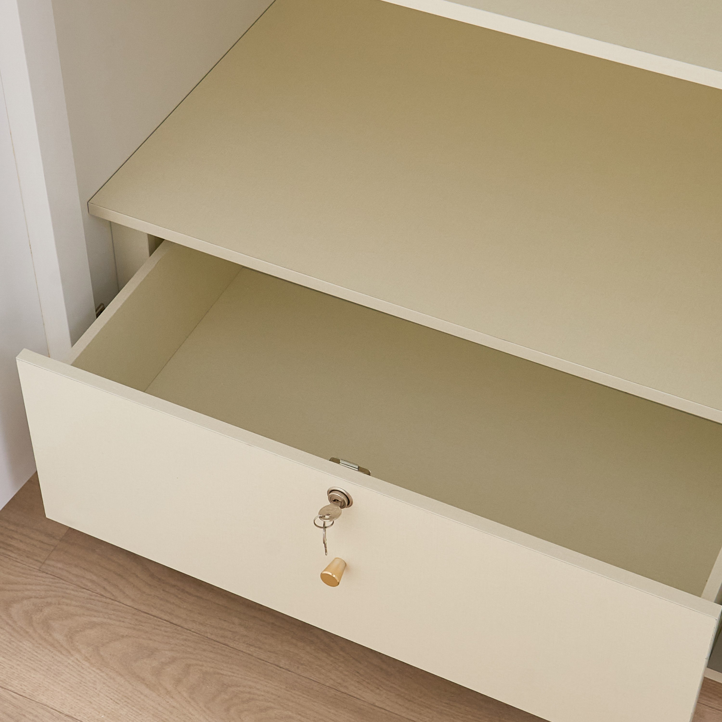 Umbria 6-Door Wardrobe with Drawer and High Gloss Mirror-hbxfurniture-wardrobes-image-8