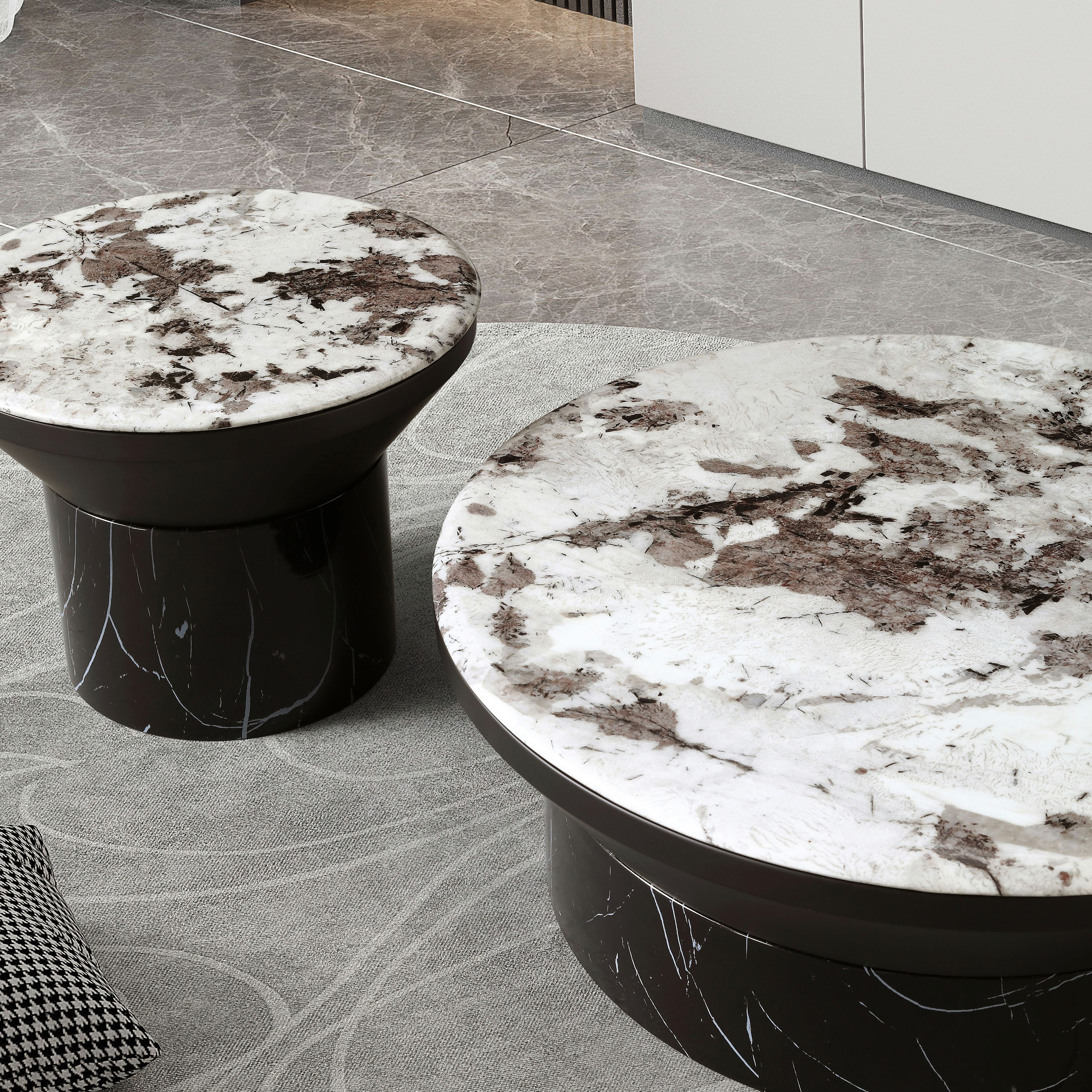 طاولات قهوة رخام صناعي من سولير - طقم من قطعتين-hbxlivingroom-tablesandstands-coffeetables-image-2