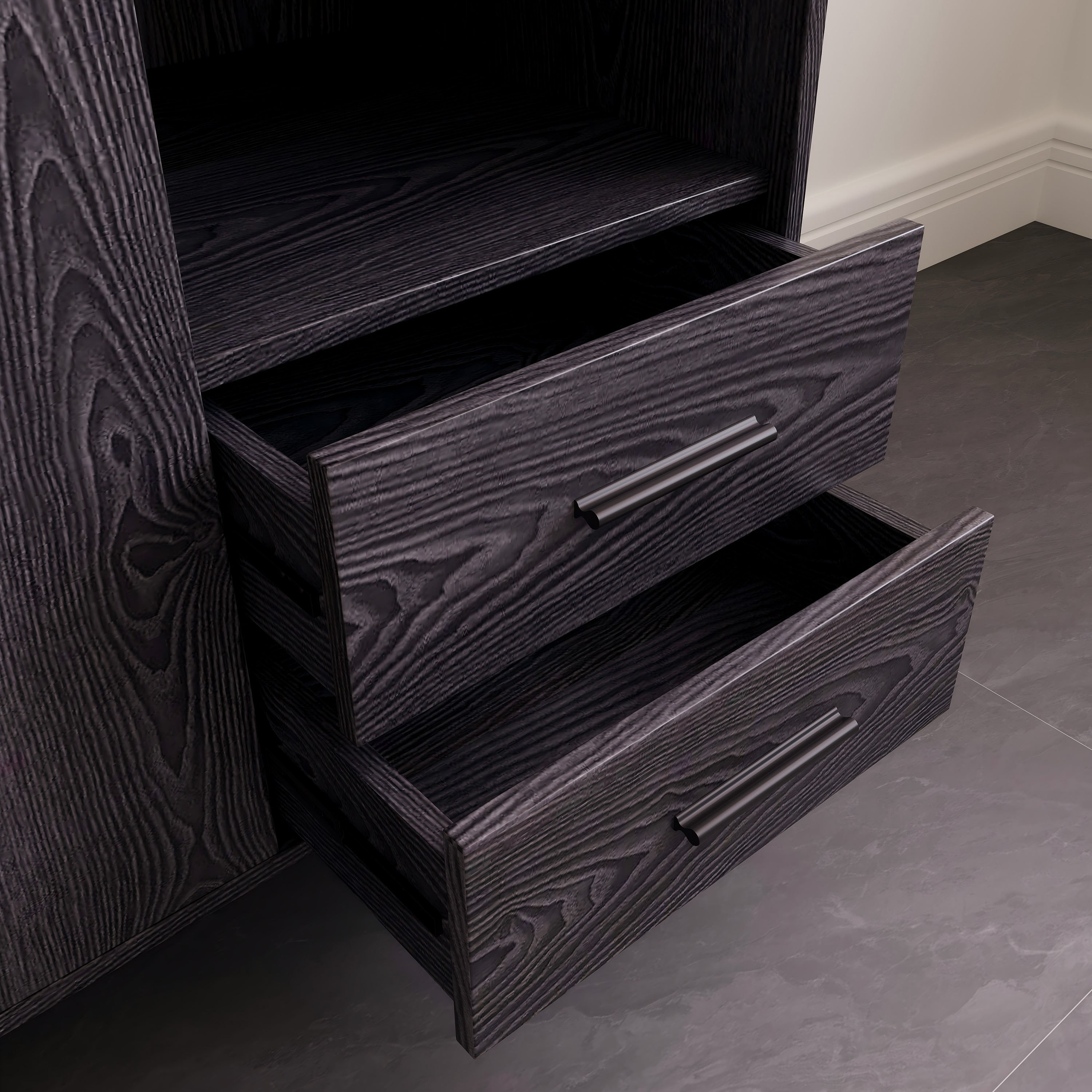 خزانة قهوة ببابين ودرجين بسطح حجر ملبّد من مارويل-hbxfurniture-diningroom-buffetsandsideboards-image-4