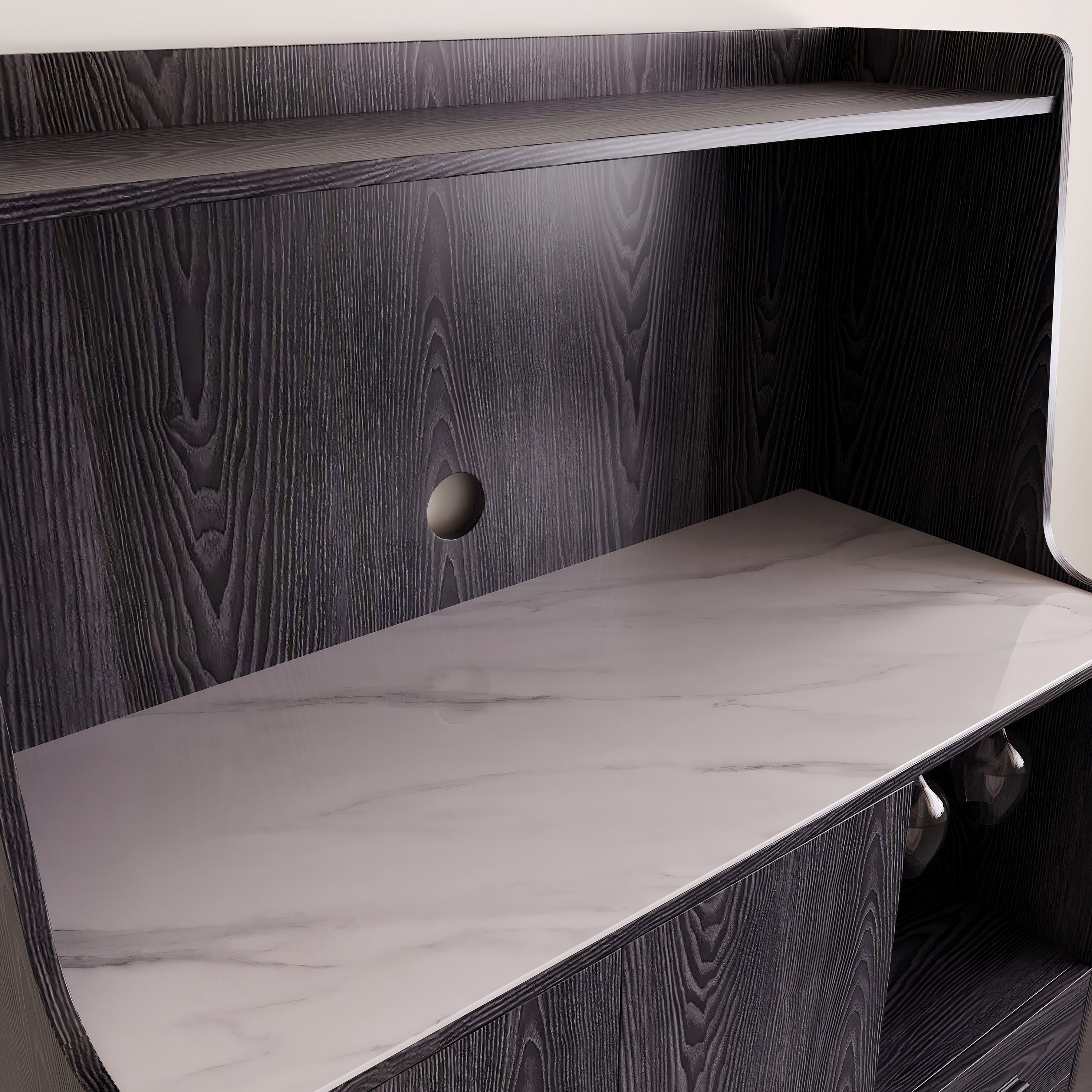 خزانة قهوة ببابين ودرجين بسطح حجر ملبّد من مارويل-hbxfurniture-diningroom-buffetsandsideboards-image-6