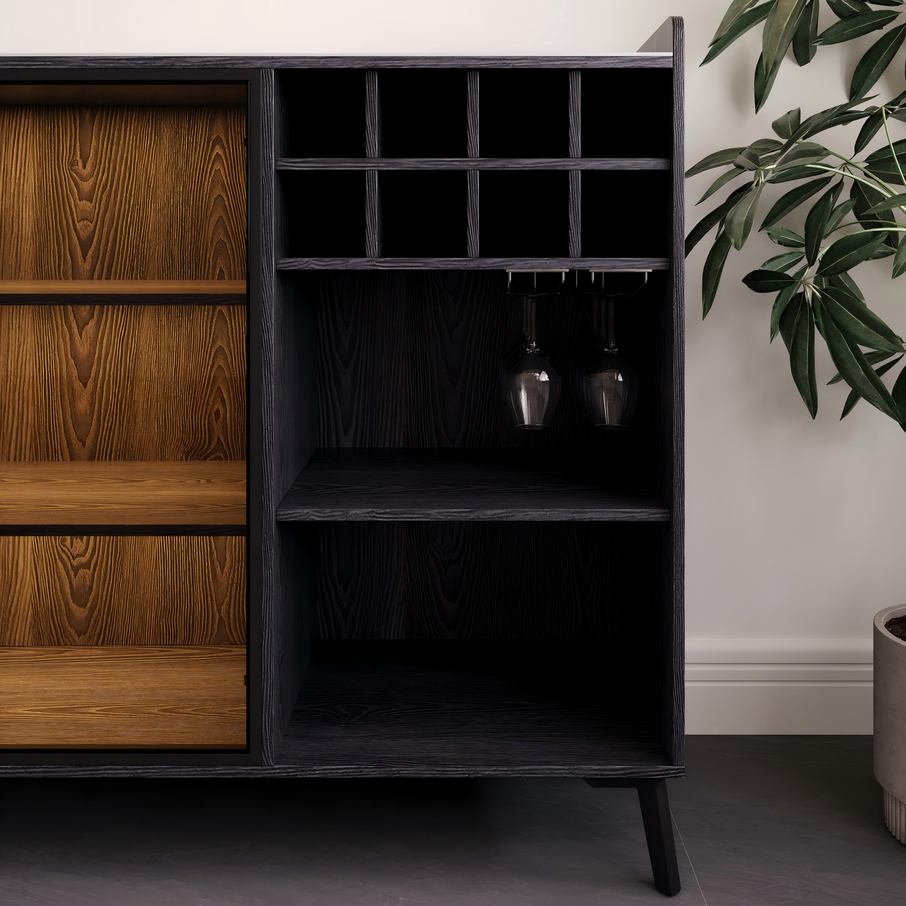 Marwell 2 Door Sintered Stone Top Bar Cabinet-hbxfurniture-diningroom-barcountersandbarstools-image-3