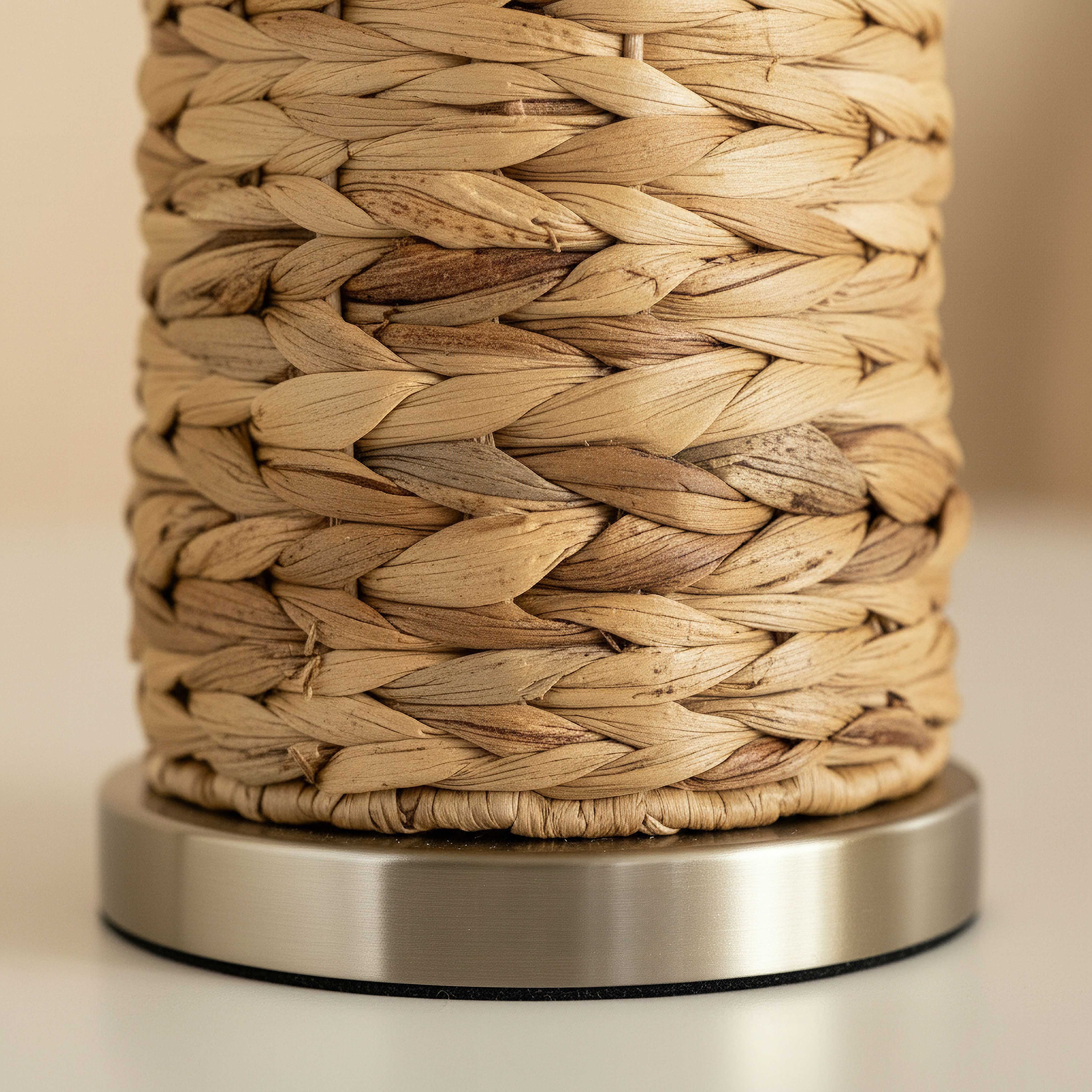 Naturel Seagrass Table Lamp with Linen Shade - 33x61 cm-hbxbedroom-lighting-tablelamps-image-3
