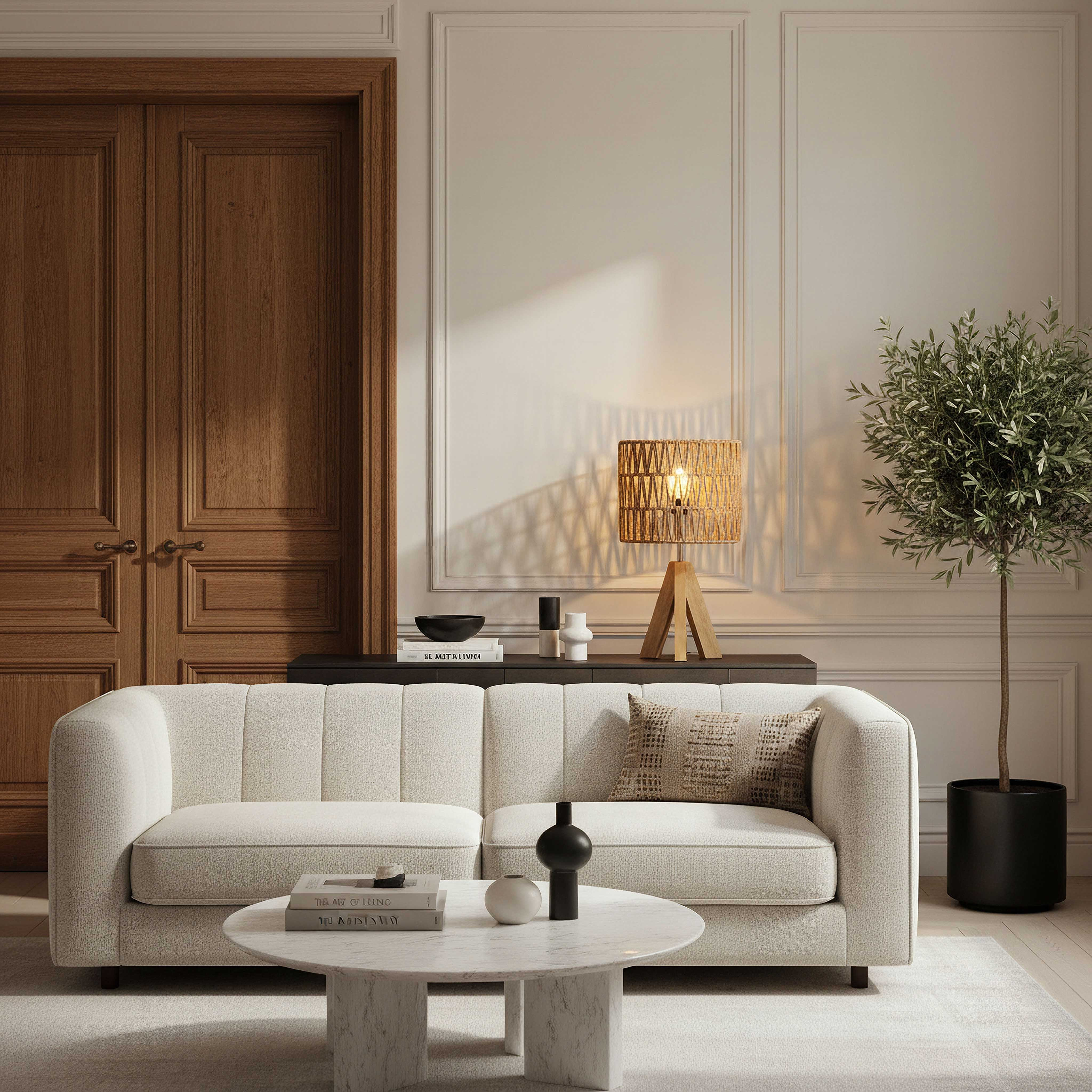مصباح طاولة من الخشب الصلب ثلاثي القوائم من ناتشورال - 20x36 سم-hbxbedroom-lighting-tablelamps-image-4