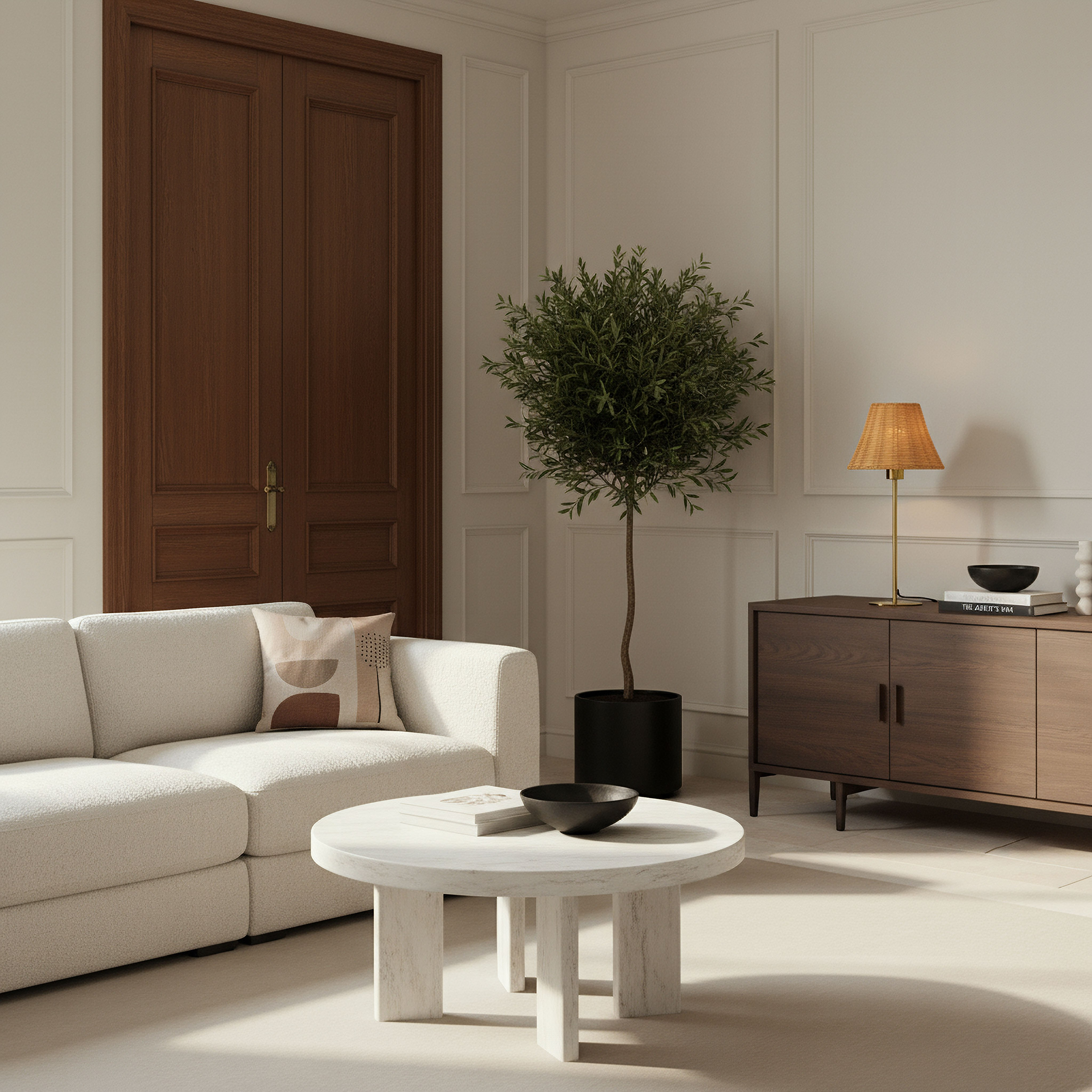مصباح طاولة معدن وغطاء من الروطان من ناتشوريل - 22×47 سم-hbxbedroom-lighting-tablelamps-image-3