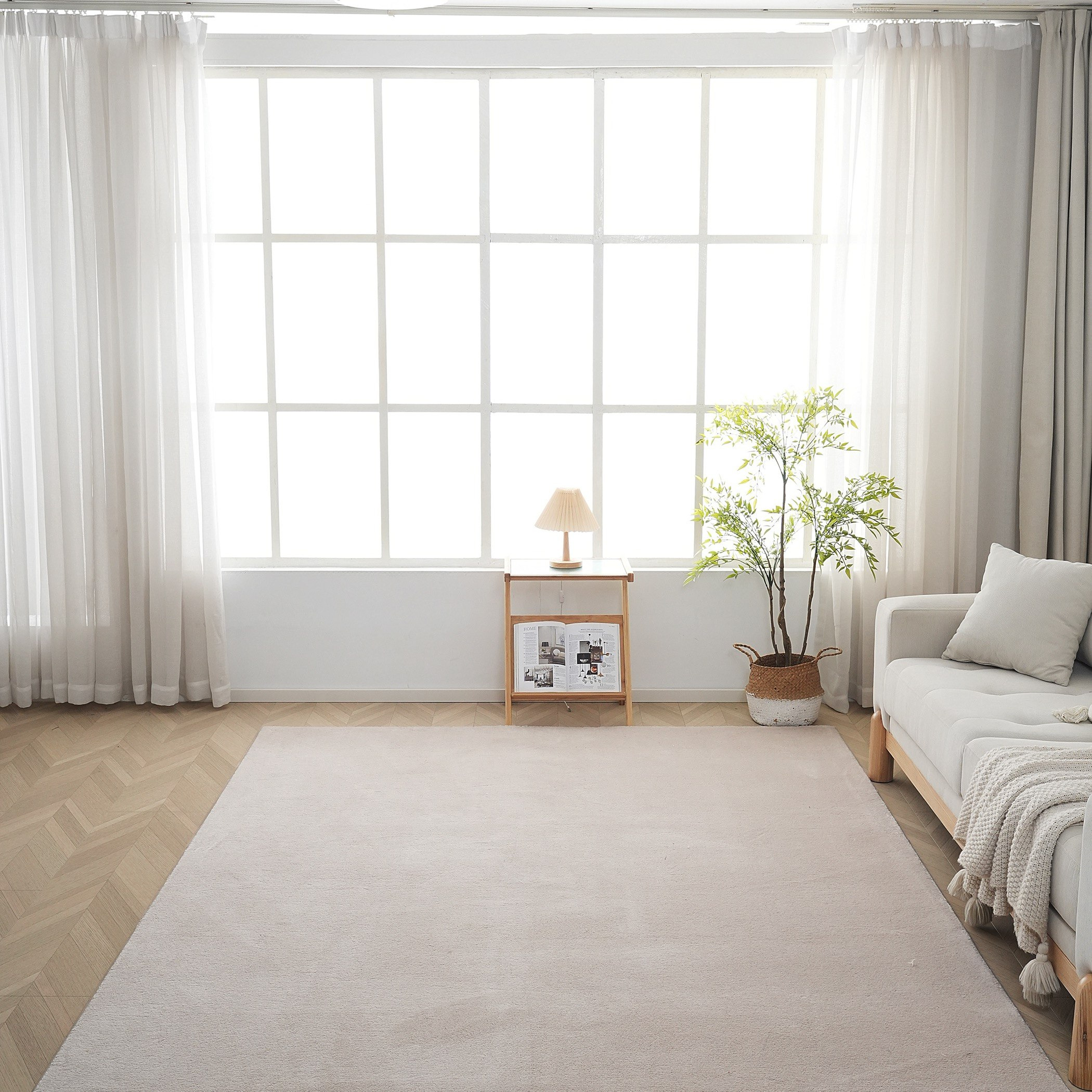 Movo Cozy Lite Microfibre Rug - 200x300 cm-hbxdecorandfurnishings-floorcoverings-rugs-image-1