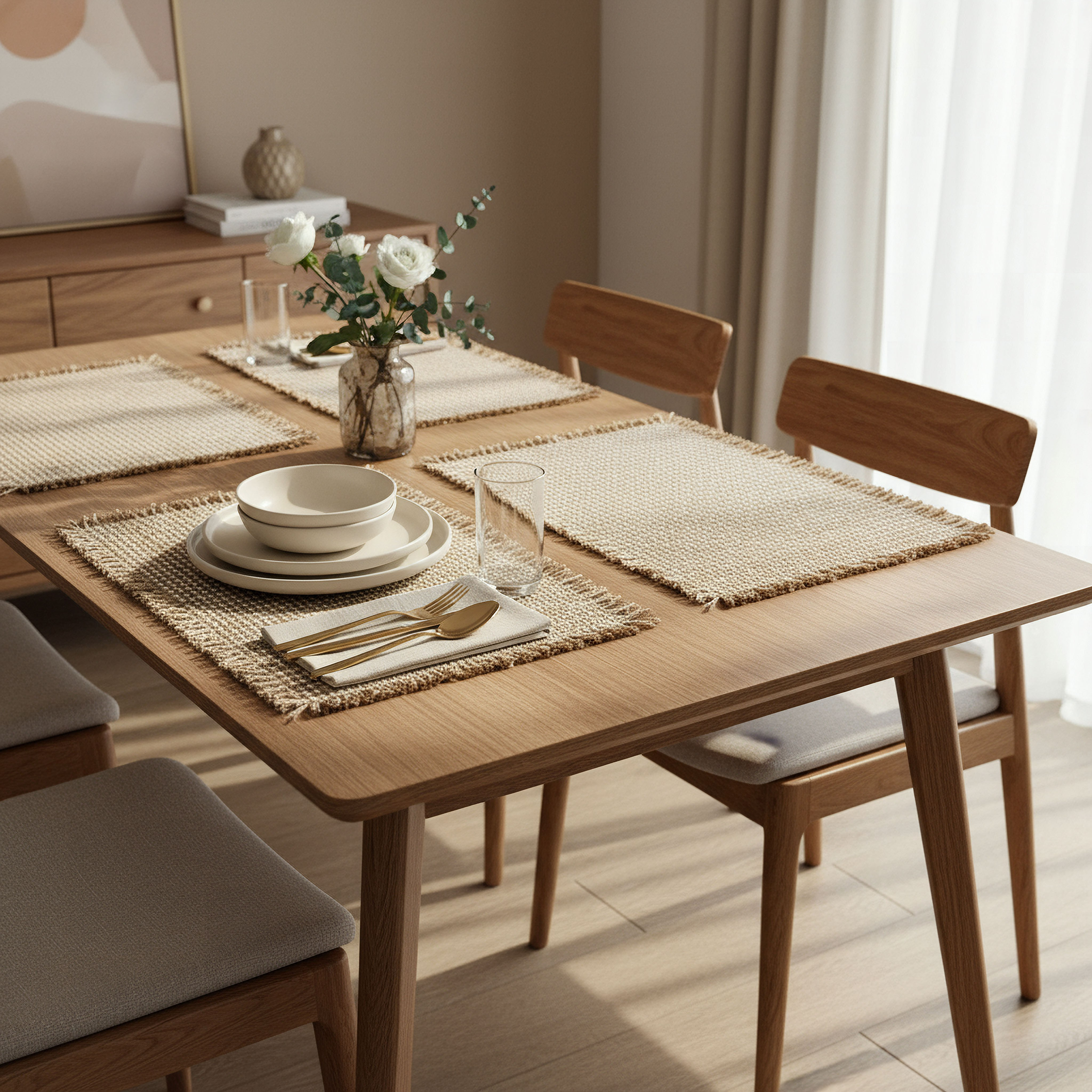 لبادة صحون جوت مضلعة من تريرا - 30x45 سم-hbxdecorandfurnishings-homefurnishings-tablelinens-image-3