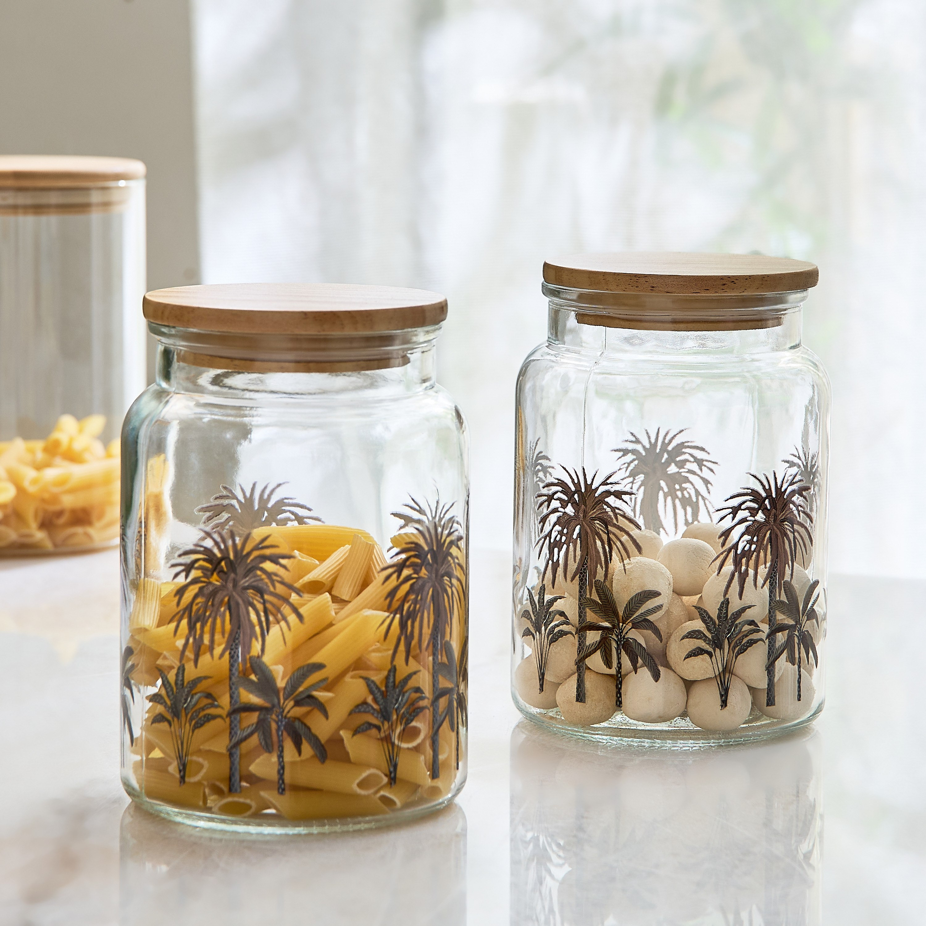 Sahra 2-Piece Glass Jar Set - 1 L-hbxhomeware-hbxkitchen-image-5