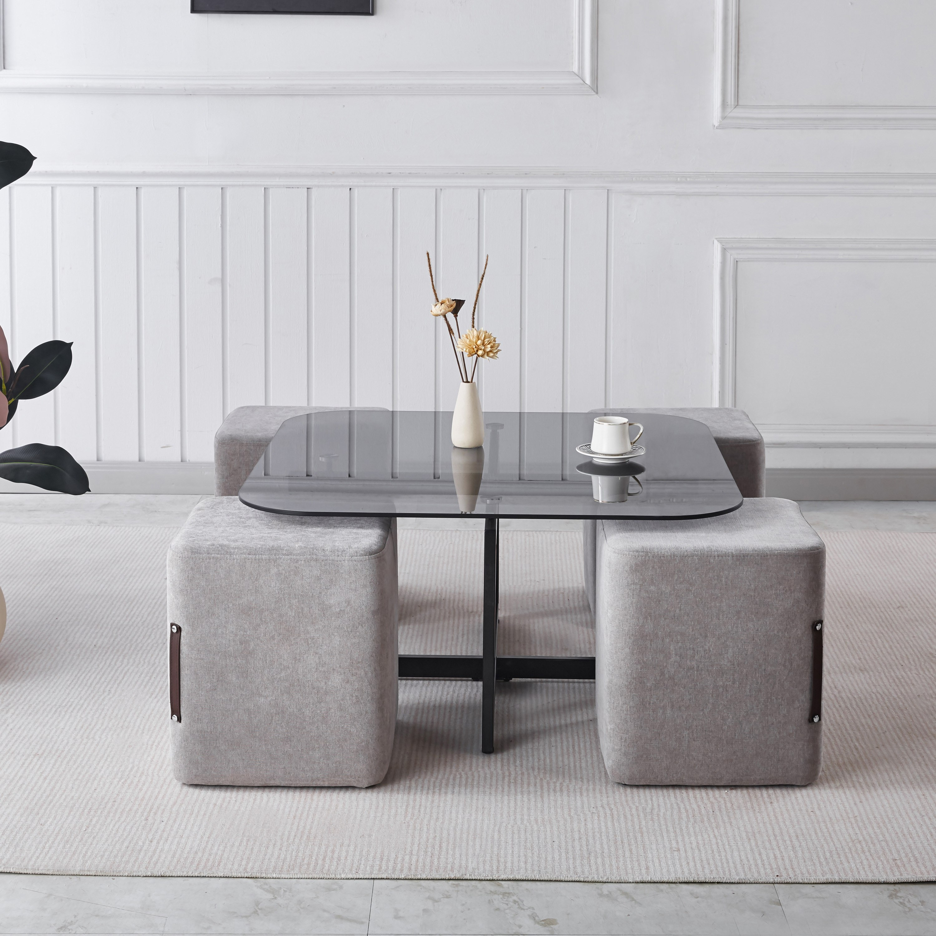 Movo-Catalina Glass Top Coffee Table with 4 Stools-PROMO_HB_UAE_HBX10_250526-image-6