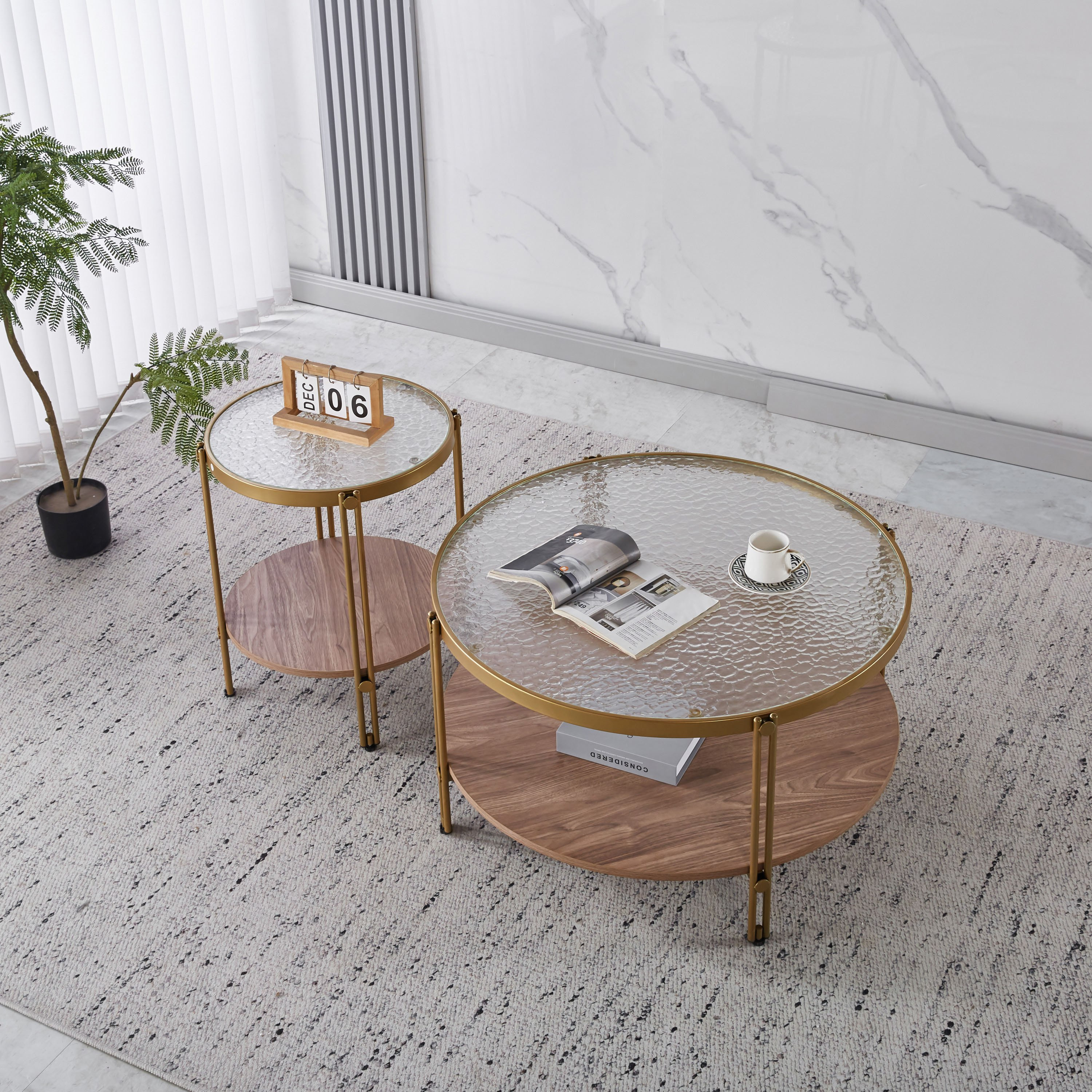 Leroy Round Glass Top End Table with Shelf-hbxfurniture-livingroom-endtables-image-5