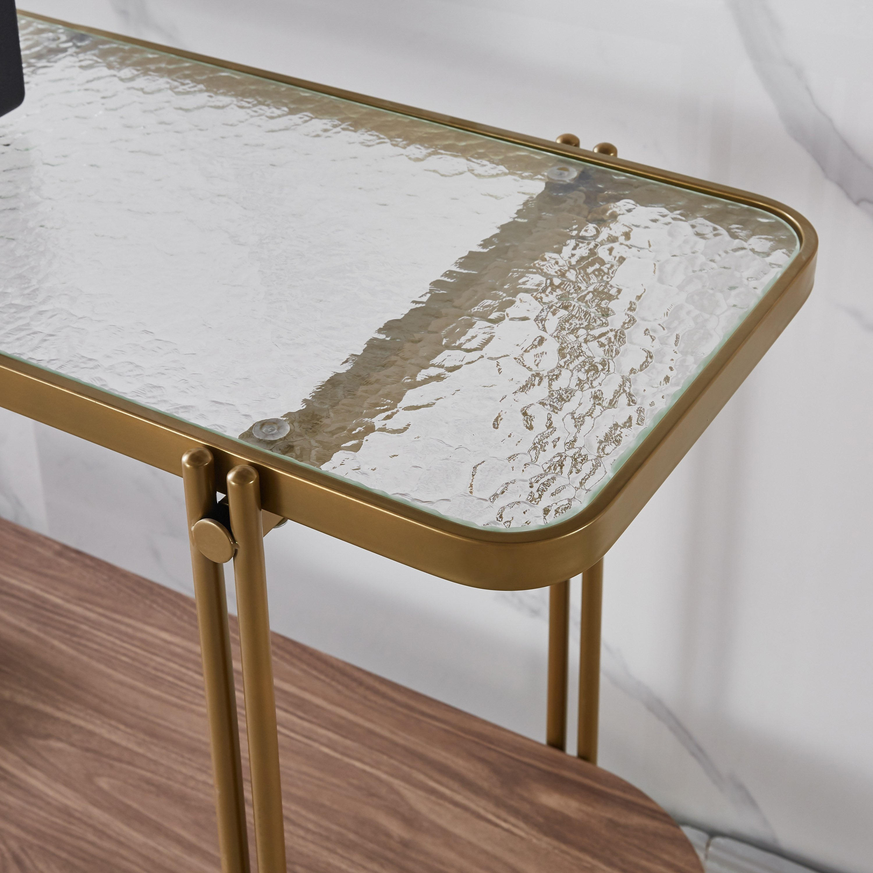 Leroy Glass Top Console Table with Shelf-hbxfurniture-tablesandstands-consoletables-image-3