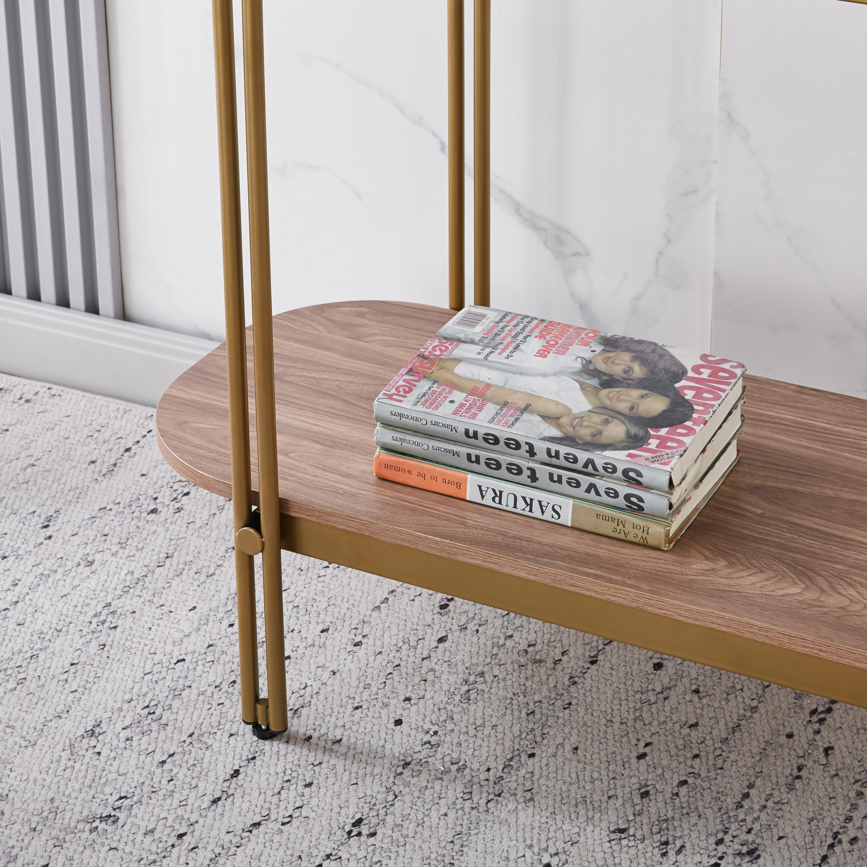 Leroy Glass Top Console Table with Shelf-hbxfurniture-tablesandstands-consoletables-image-4