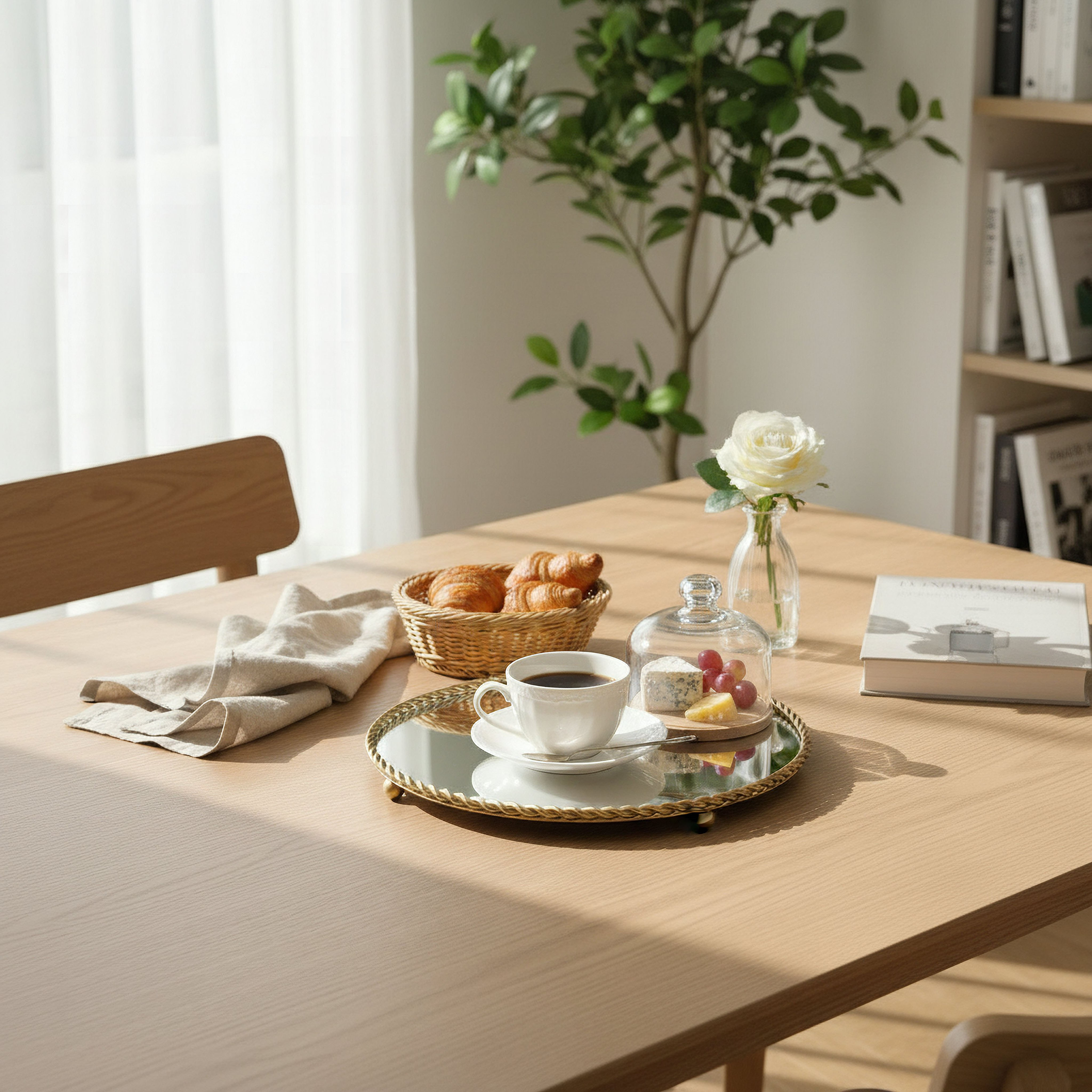 Lera Serving Platter - 26x26 cm-hbxdecorandfurnishings-tabletop-serveware-image-4