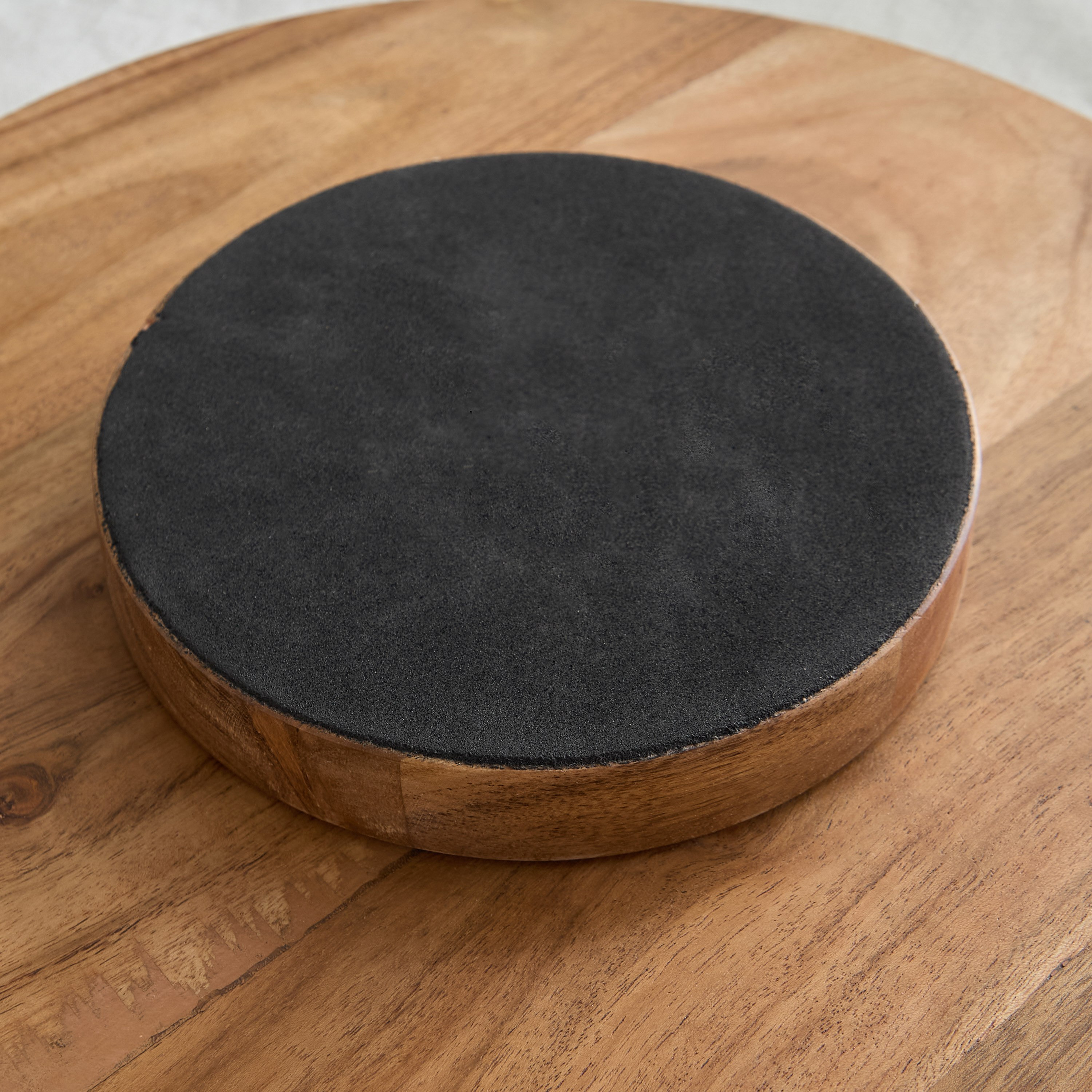Palm Leaf Wooden Lazy Susan - 39 cm-hbxdecorandfurnishings-tabletop-serveware-image-4