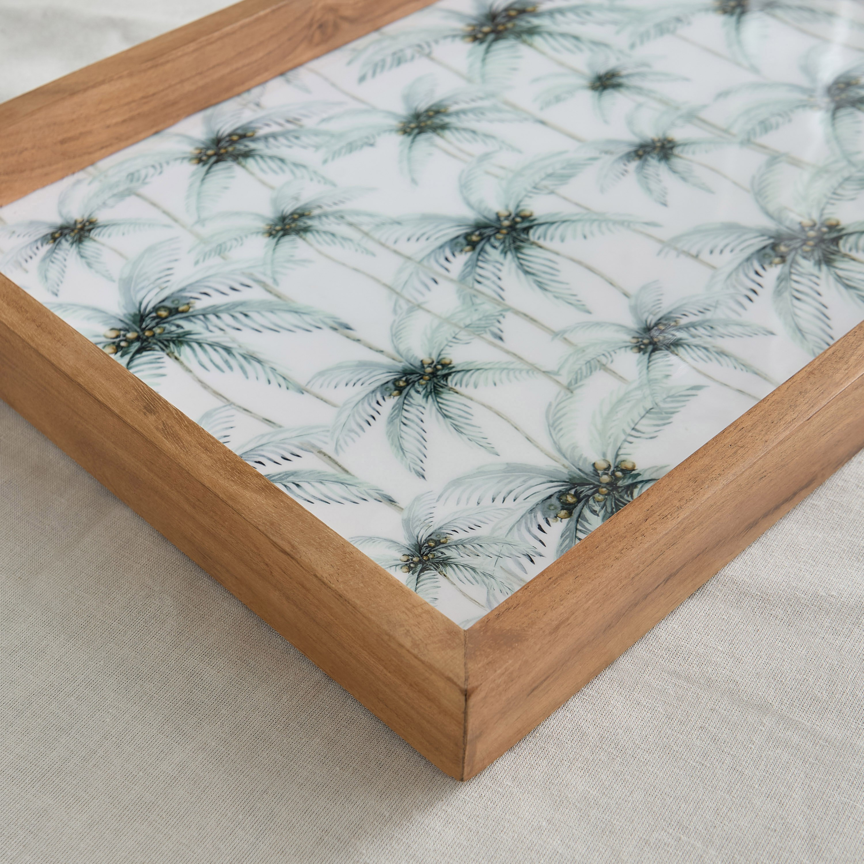 Palm Leaf Wooden Tray - 45x30x5 cm-hbxdecorandfurnishings-tabletop-serveware-image-3