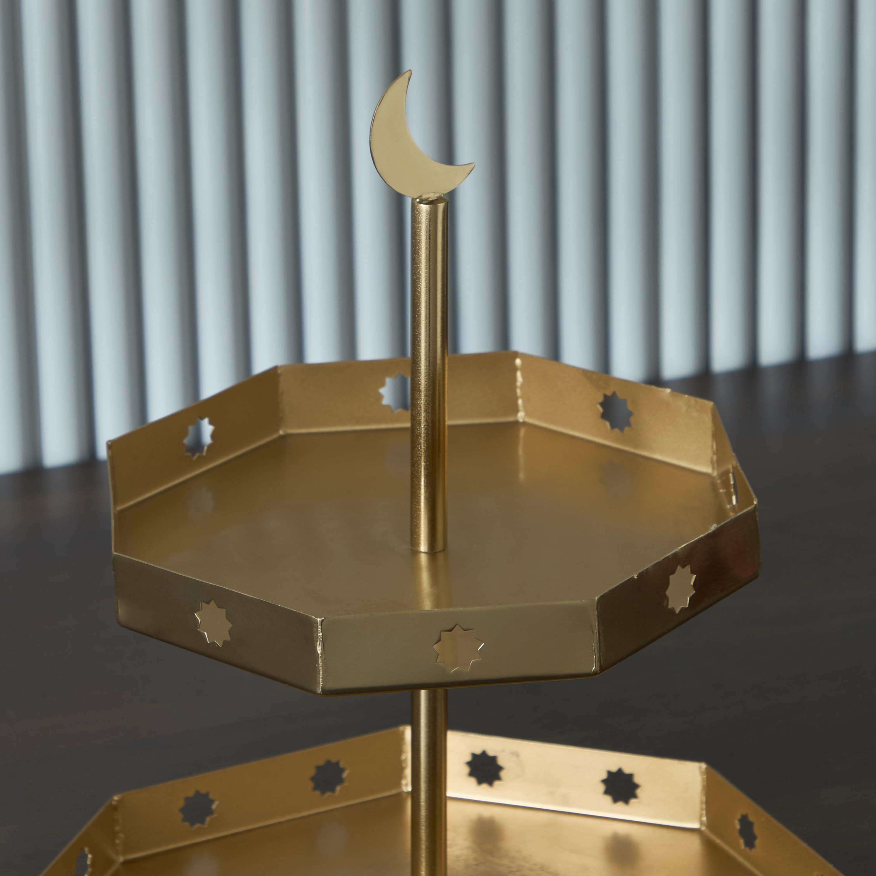 Layali Noor 2-Tier Cake Stand - 27x27x32 cm-hbxdecorandfurnishings-tabletop-serveware-image-3