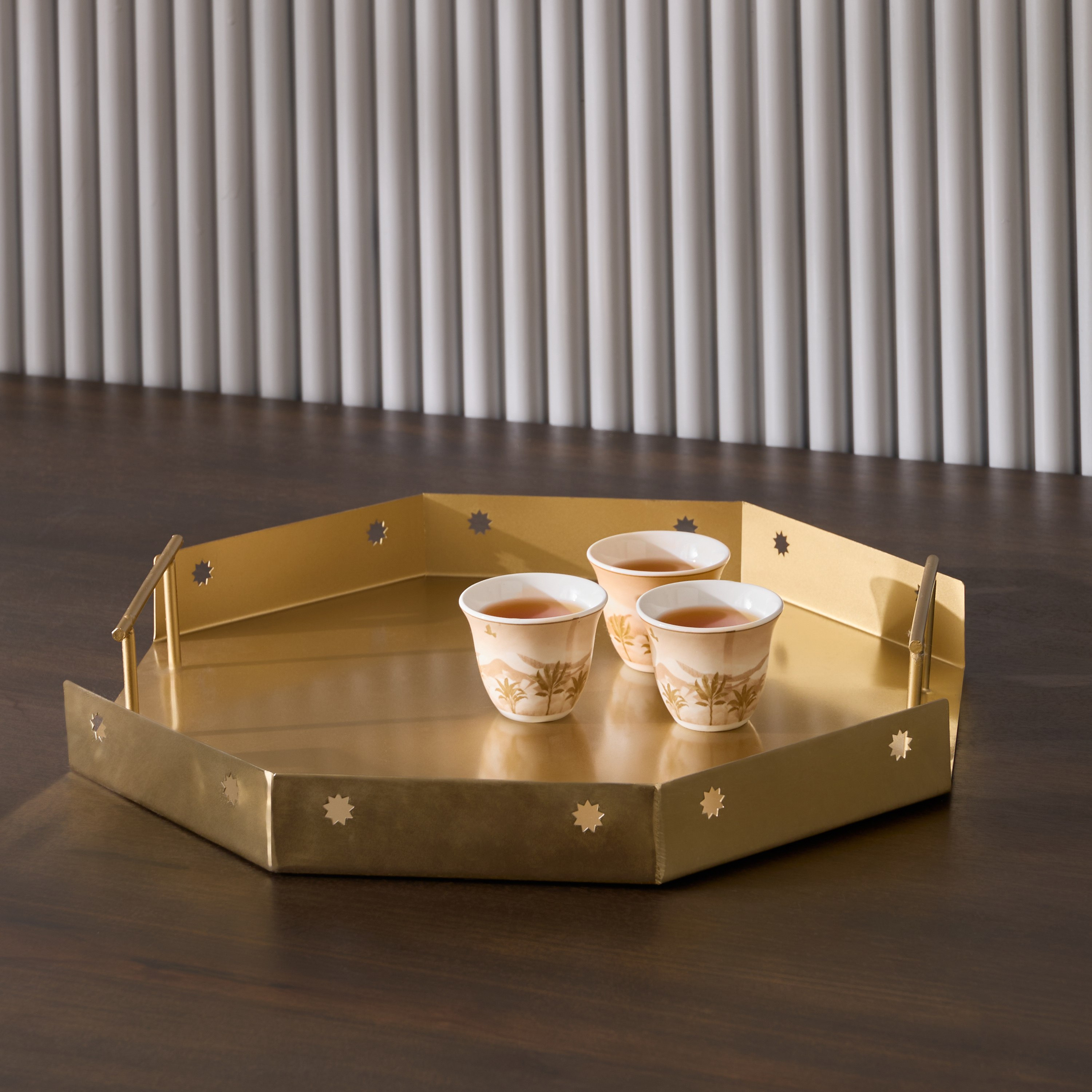 Layali Noor Serving Tray - 37.5x37.5x4 cm-hbxdecorandfurnishings-tabletop-serveware-image-1