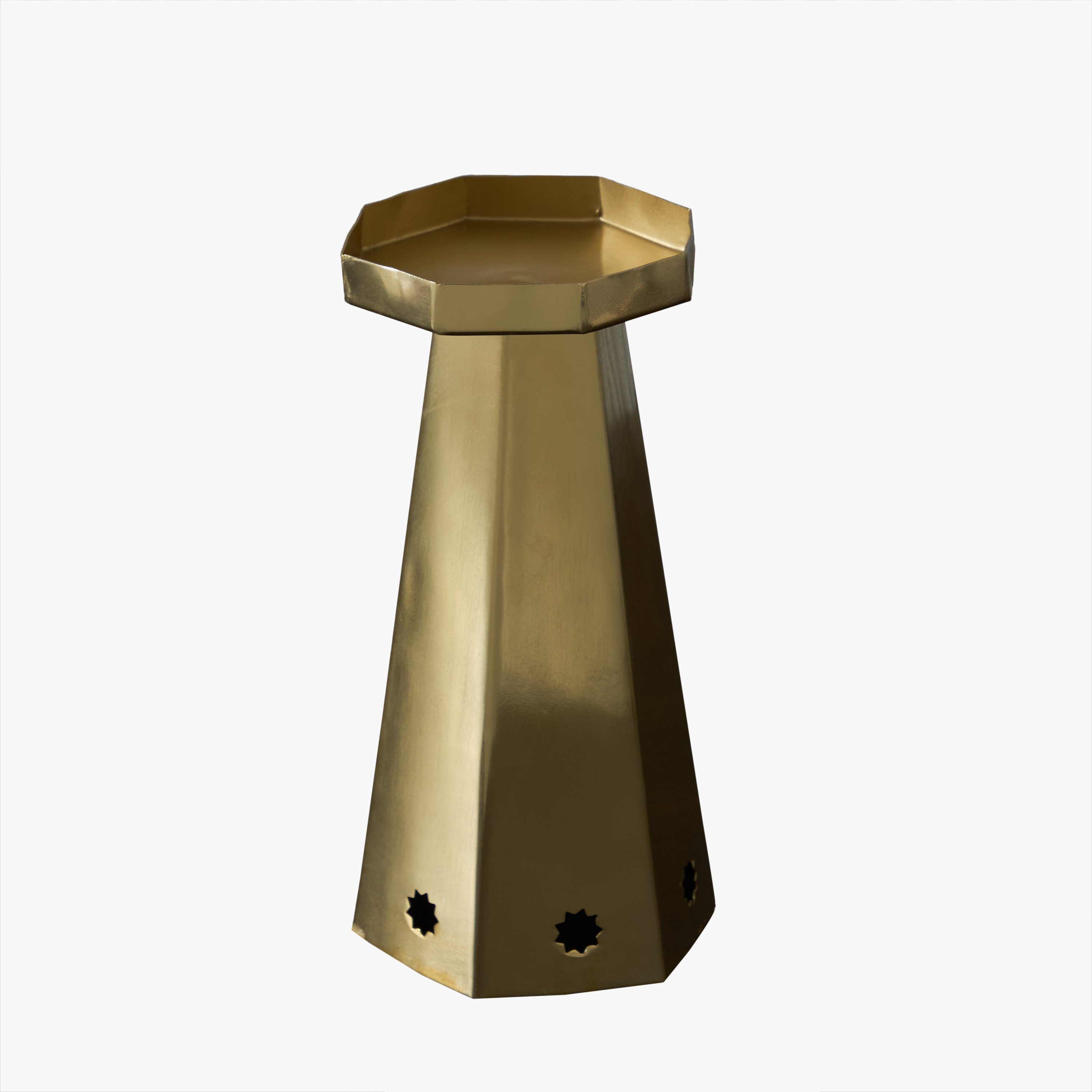 Layali Noor Large Candleholder - 8x8x20 cm-hbxlivingroom-decorandaccessories-candleholders-image-5