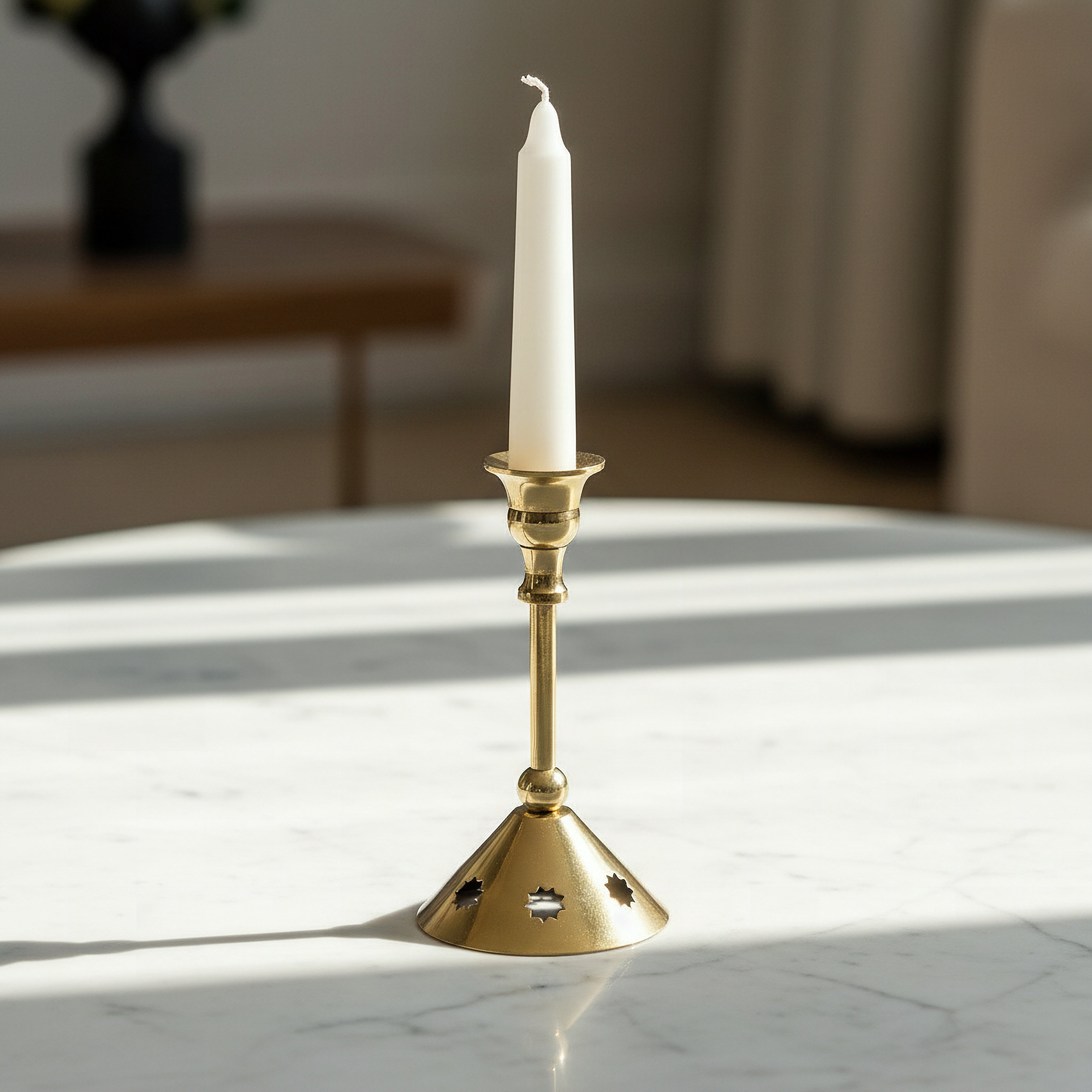 Layali Noor Small Candleholder - 8x8x15 cm-hbxlivingroom-decorandaccessories-candleholders-image-1