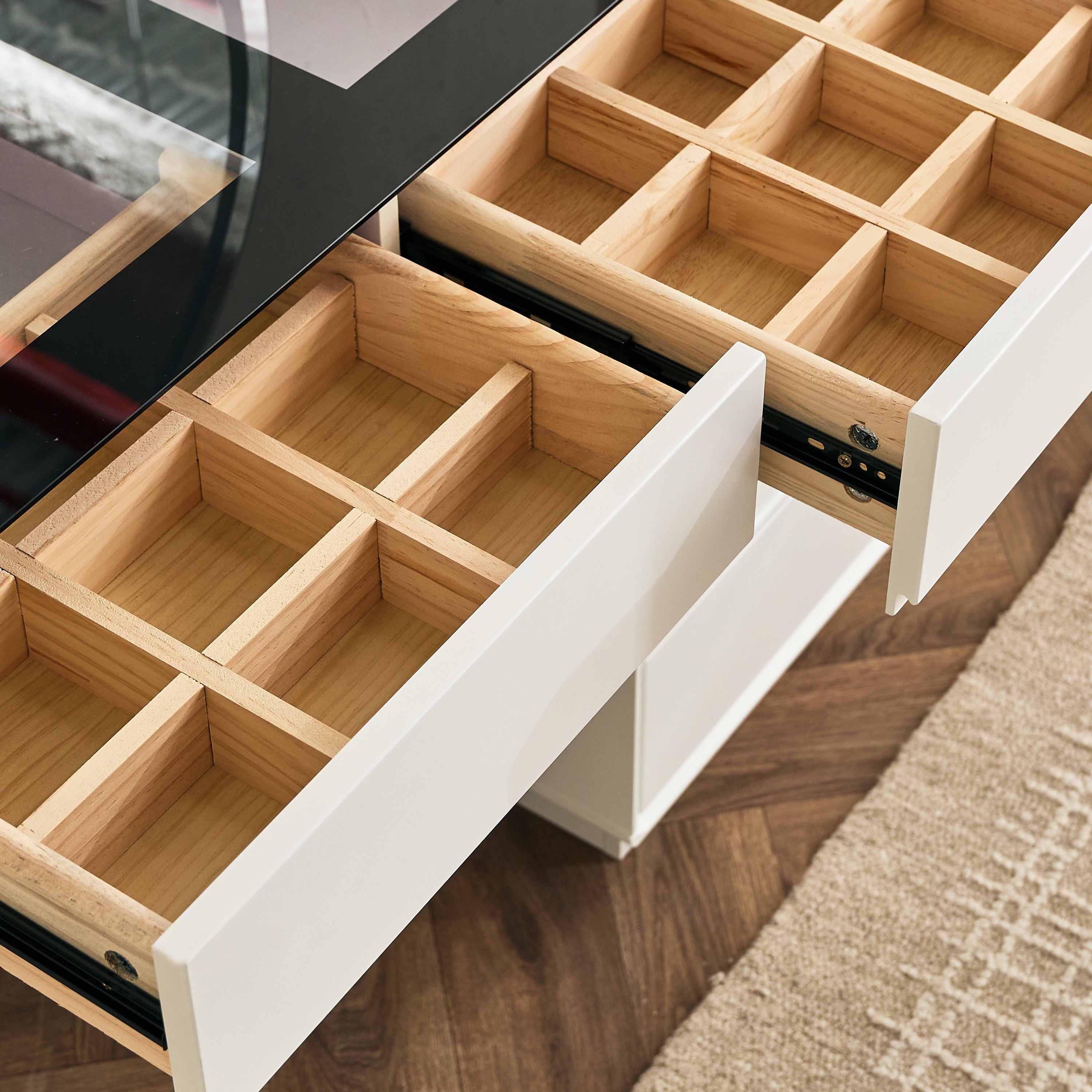 Marwell Modena Smart Dresser Makeup Cabinet with 5 Drawers and Mirror-hbxfurniture-bedroom-dressersandmirrors-image-6