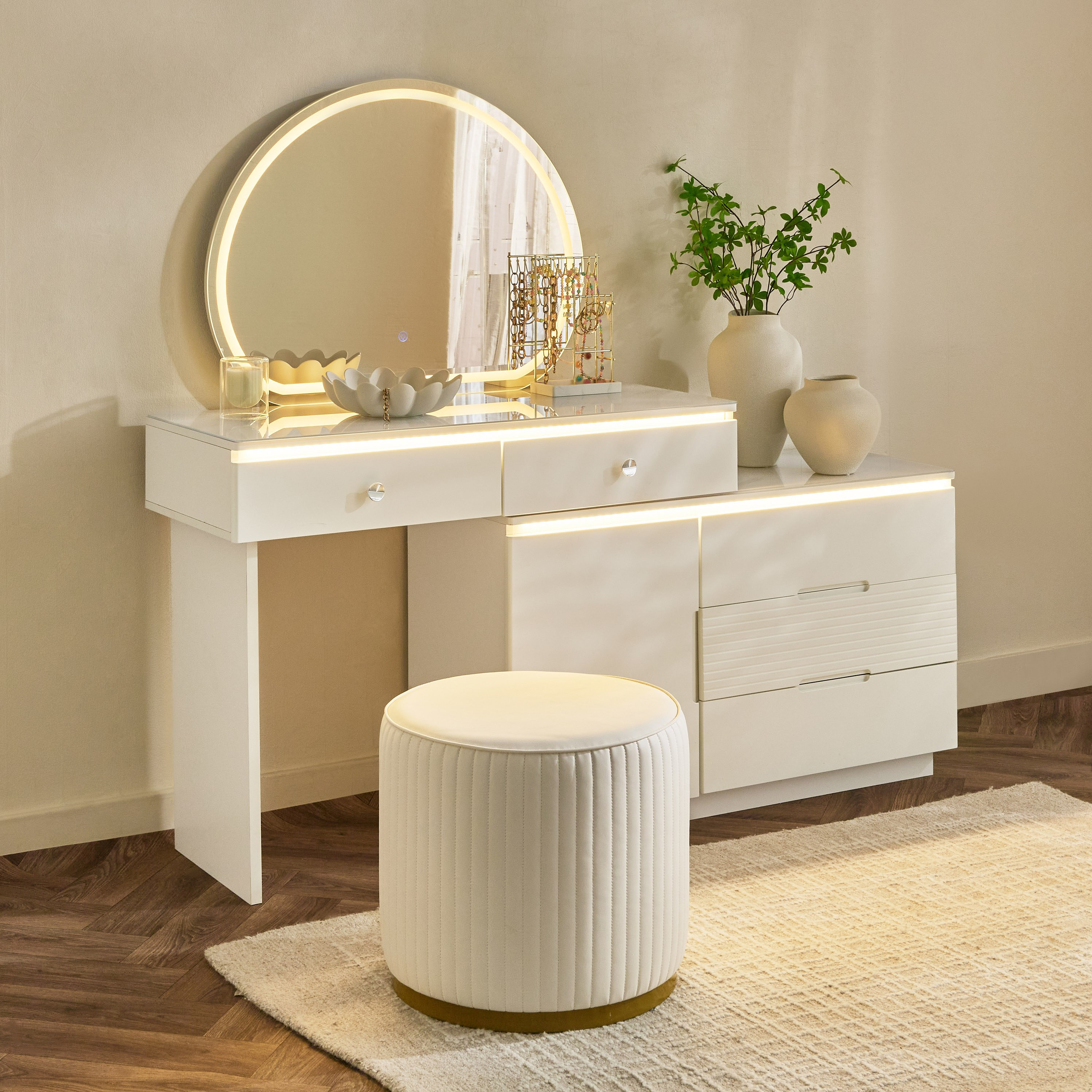 Marwell Ray 5-Drawer Smart Dresser with Mirror-hbxfurniture-bedroom-dressersandmirrors-image-11