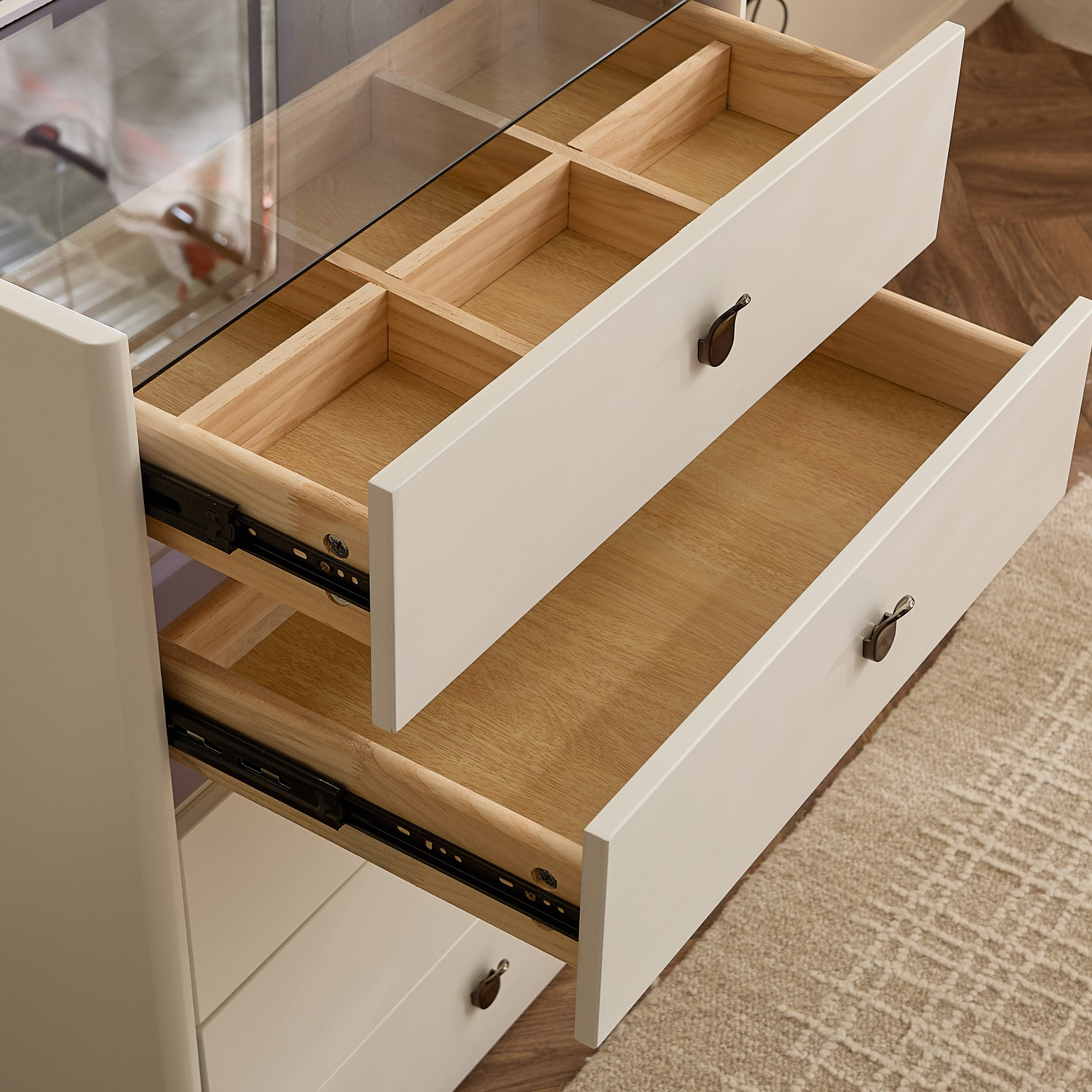 Marwell Compacto Smart 5-Drawer Dressing Table Makeup Cabinet with Mirror-hbxfurniture-bedroom-dressersandmirrors-image-11